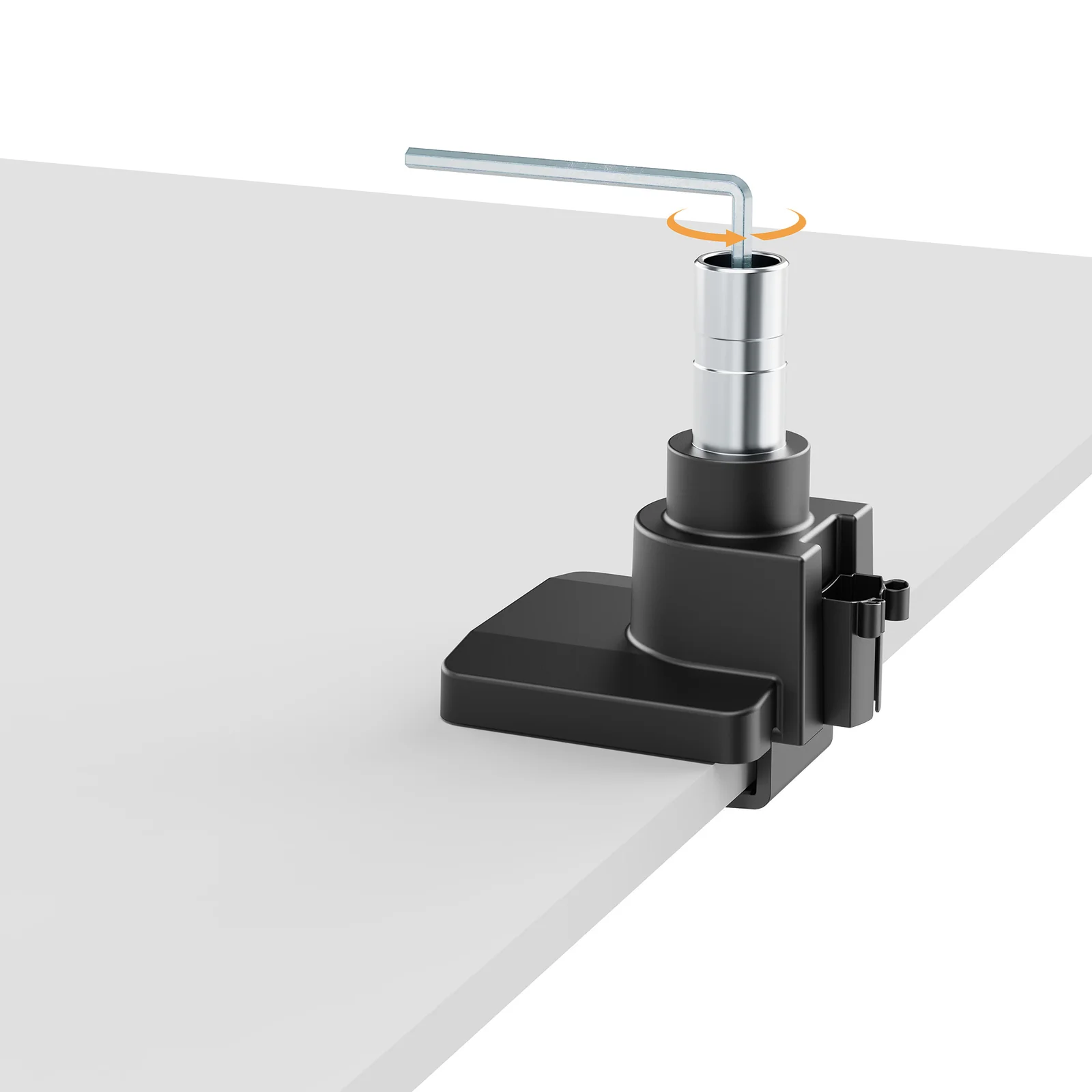 Manhattan Support de bureau pour TV/moniteurs (bras à vérin gaz à Bras articulé), écrans 13" à 42", fixation à l’arrière par pince ou passe-câble, Compatibilité VESA : de 75x75 à 200x200mm (vérifiez les dimensions des quatre trous de fixation à l’arrière), max 20kg