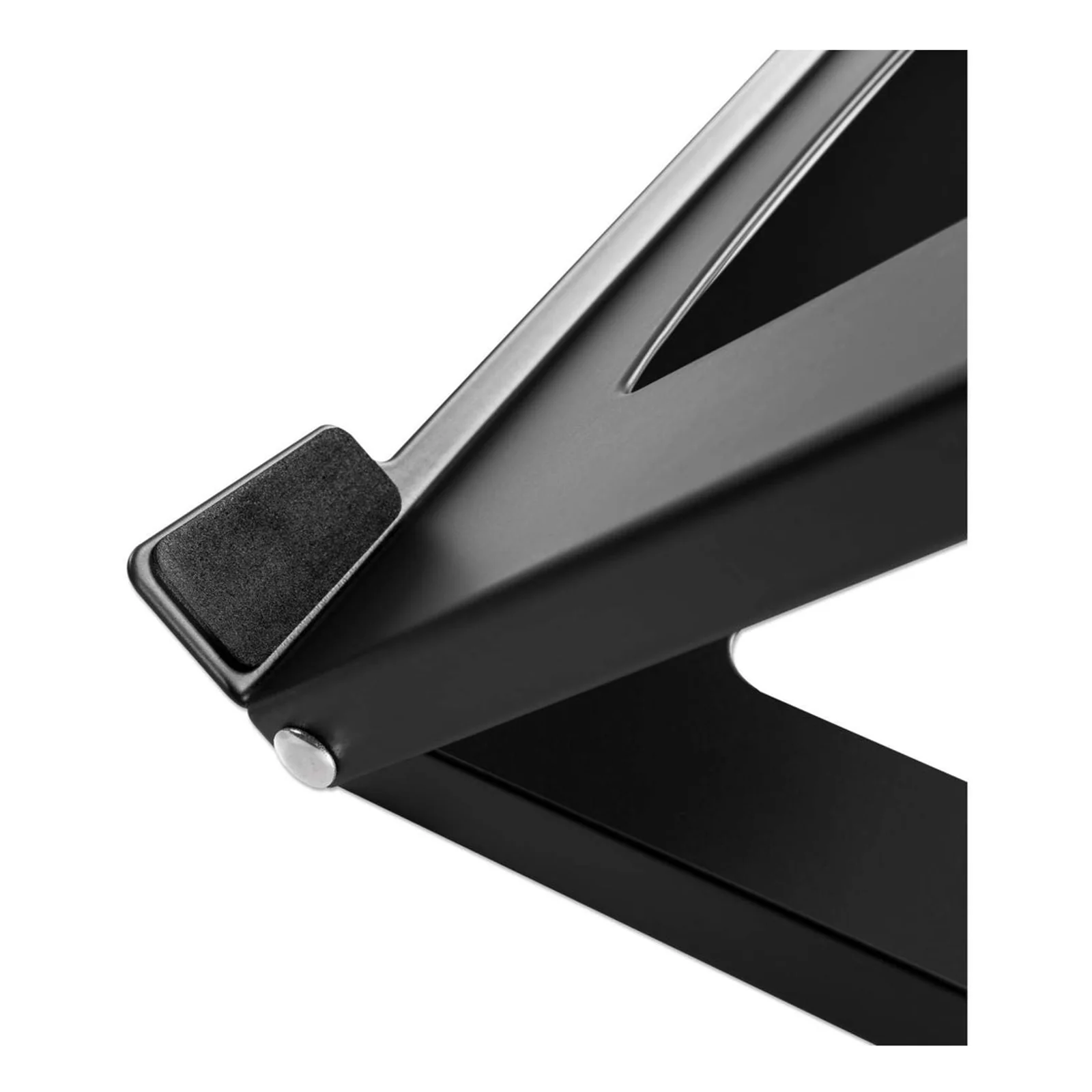 Manhattan Support pour ordinateur portable et tablette, réglable (5 positions), jusqu’à 15,6", portable et léger, acier, noir