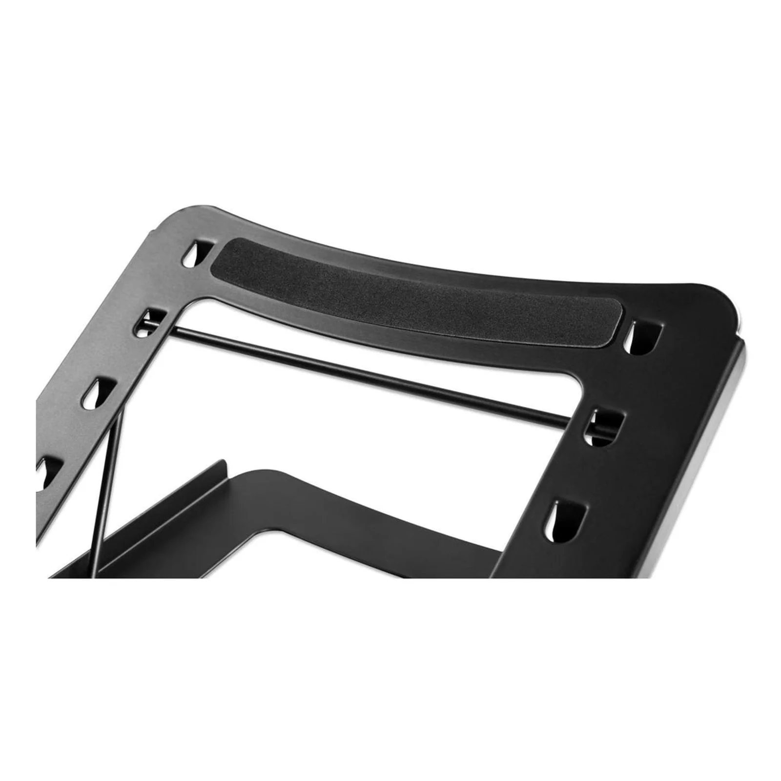 Manhattan Support pour ordinateur portable et tablette, réglable (5 positions), jusqu’à 15,6", portable et léger, acier, noir