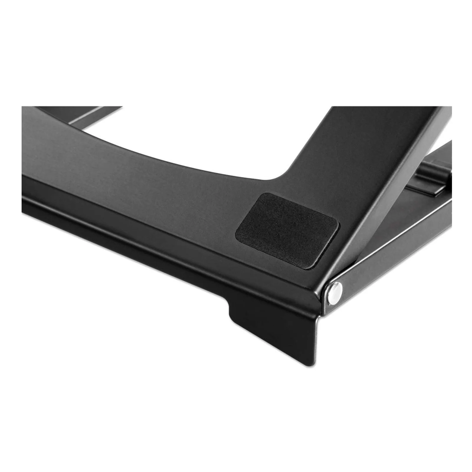 Manhattan Support pour ordinateur portable et tablette, réglable (5 positions), jusqu’à 15,6", portable et léger, acier, noir