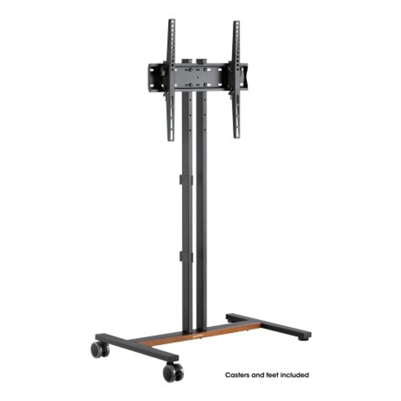 Manhattan Support sur roulettes pour TV/moniteurs, écrans 34" à 55", Compatibilité VESA : de 200x200 à 400x400 mm (vérifiez les dimensions des quatre trous de fixation à l’arrière), charge max. 35 kg, hauteur réglable sur 4 niveaux