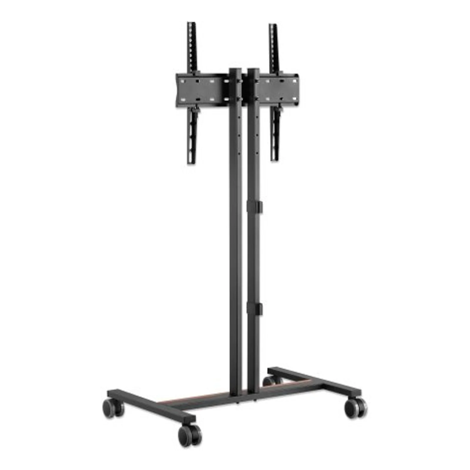 Manhattan Support sur roulettes pour TV/moniteurs, écrans 34" à 55", Compatibilité VESA : de 200x200 à 400x400 mm (vérifiez les dimensions des quatre trous de fixation à l’arrière), charge max. 35 kg, hauteur réglable sur 4 niveaux