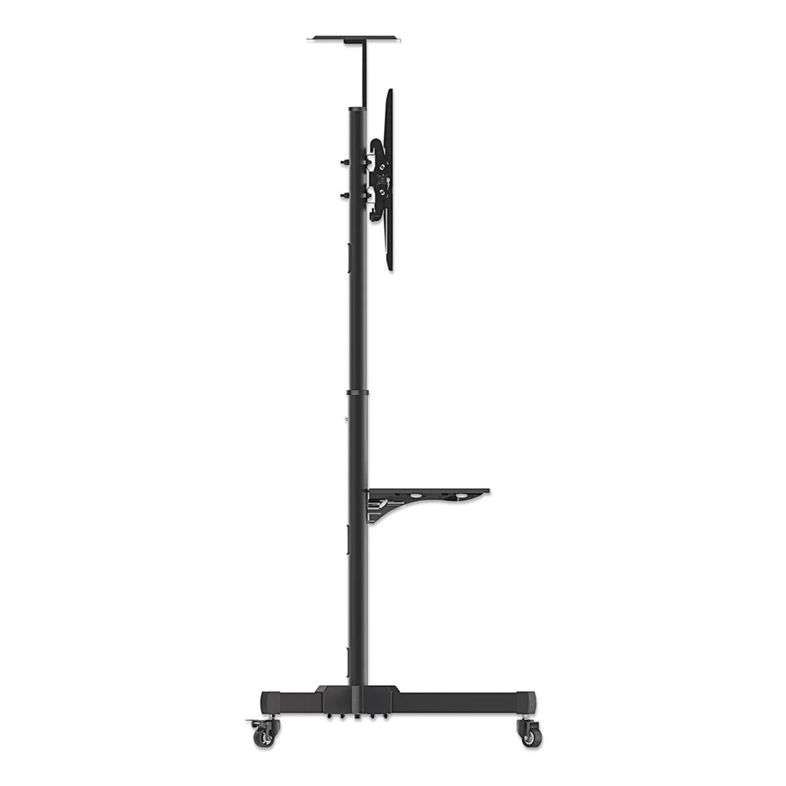 Manhattan Support sur roulettes pour TV/moniteurs, écrans 37" à 65", Compatibilité VESA : de 200x200 à 600x400 mm (vérifiez les dimensions des quatre trous de fixation à l’arrière), charge max. 40 kg, noir