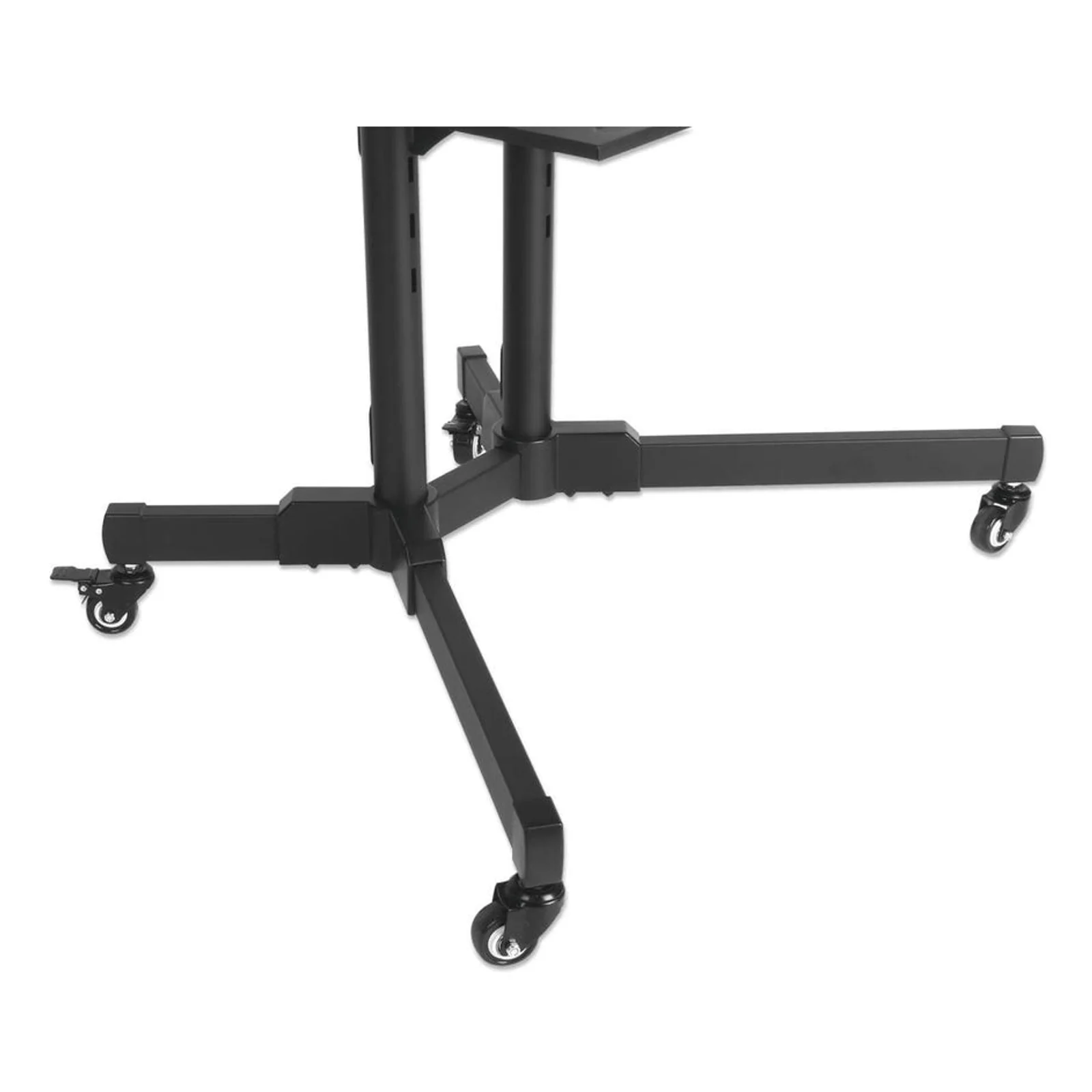 Manhattan Support sur roulettes pour TV/moniteurs, écrans 37" à 65", Compatibilité VESA : de 200x200 à 600x400 mm (vérifiez les dimensions des quatre trous de fixation à l’arrière), charge max. 40 kg, noir