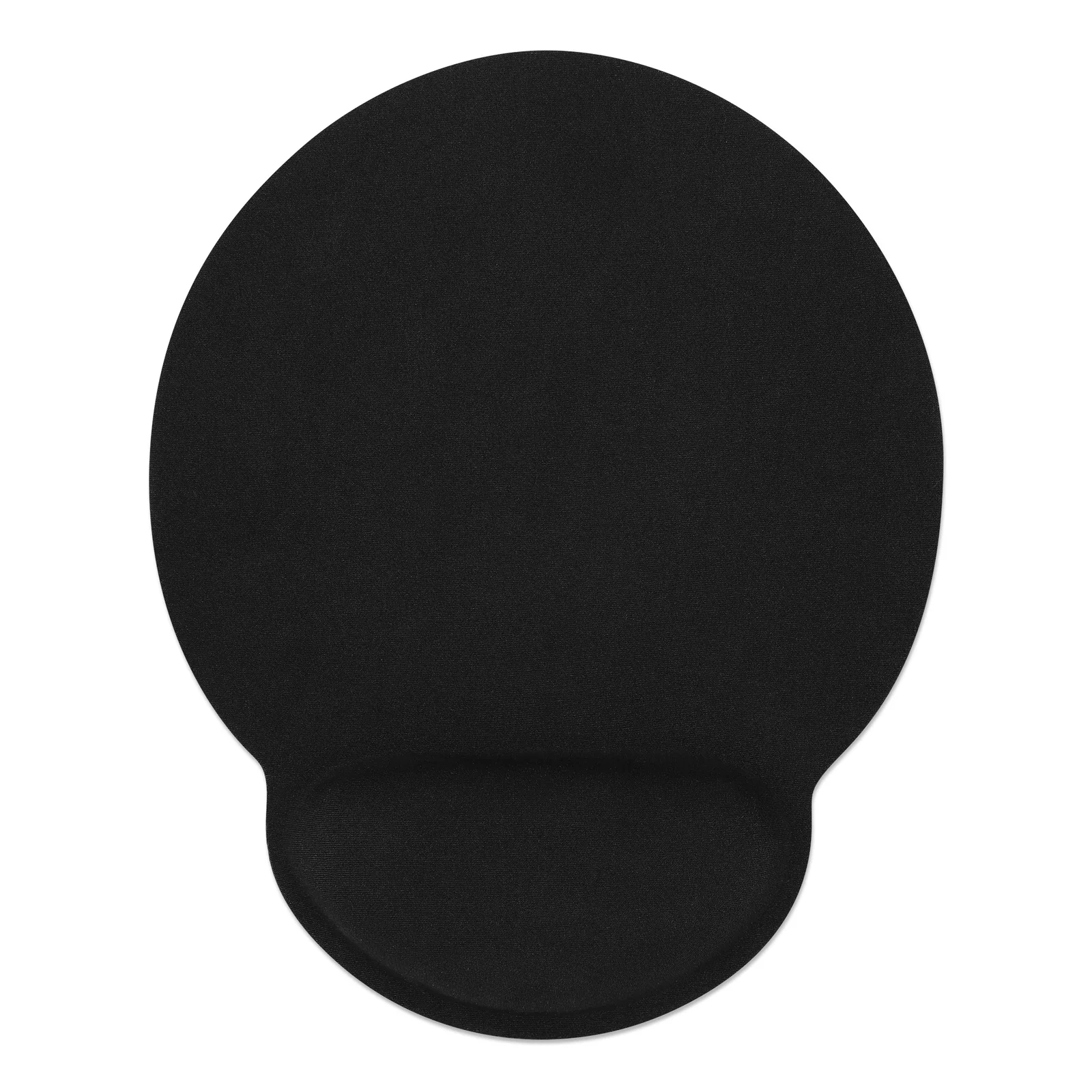 Tapis de souris avec repose-poignet en gel, noir, 241 × 203 × 40 mm, base antidérapante, garantie à vie