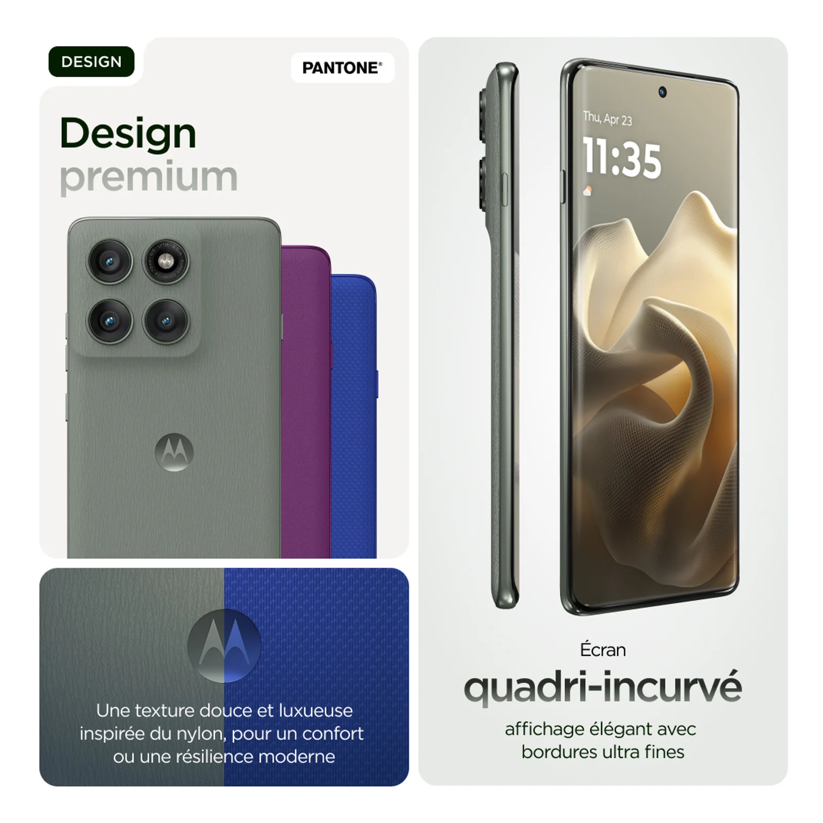 Motorola edge 60 pro 16,9 cm (6.67") Double SIM Android 15 5G USB Type-C 12 Go 512 Go 6000 mAh Gris