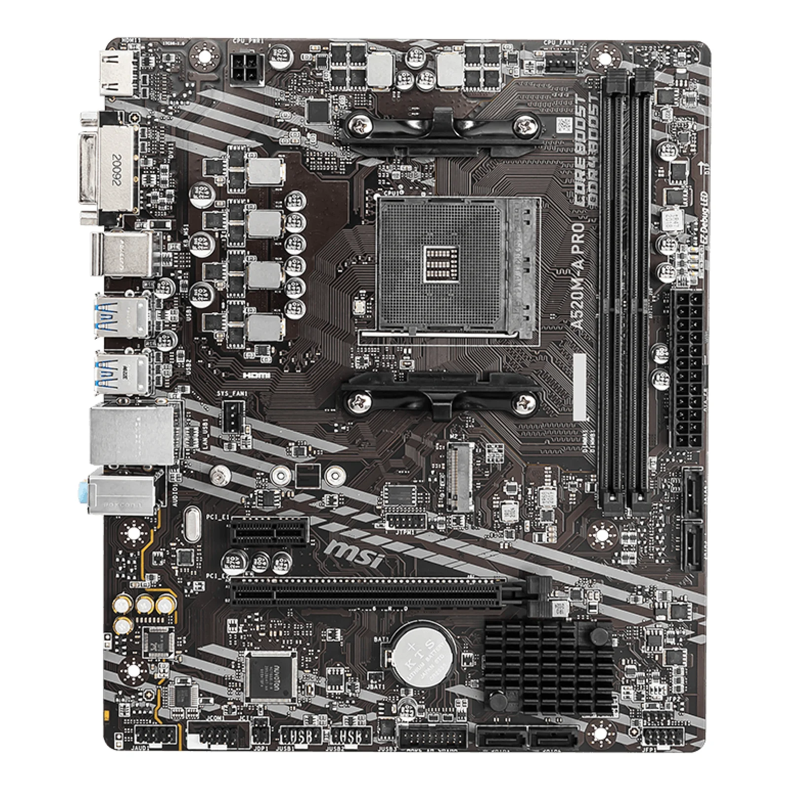 MSI A520M-A PRO carte mère AMD A520 Emplacement AM4 micro ATX