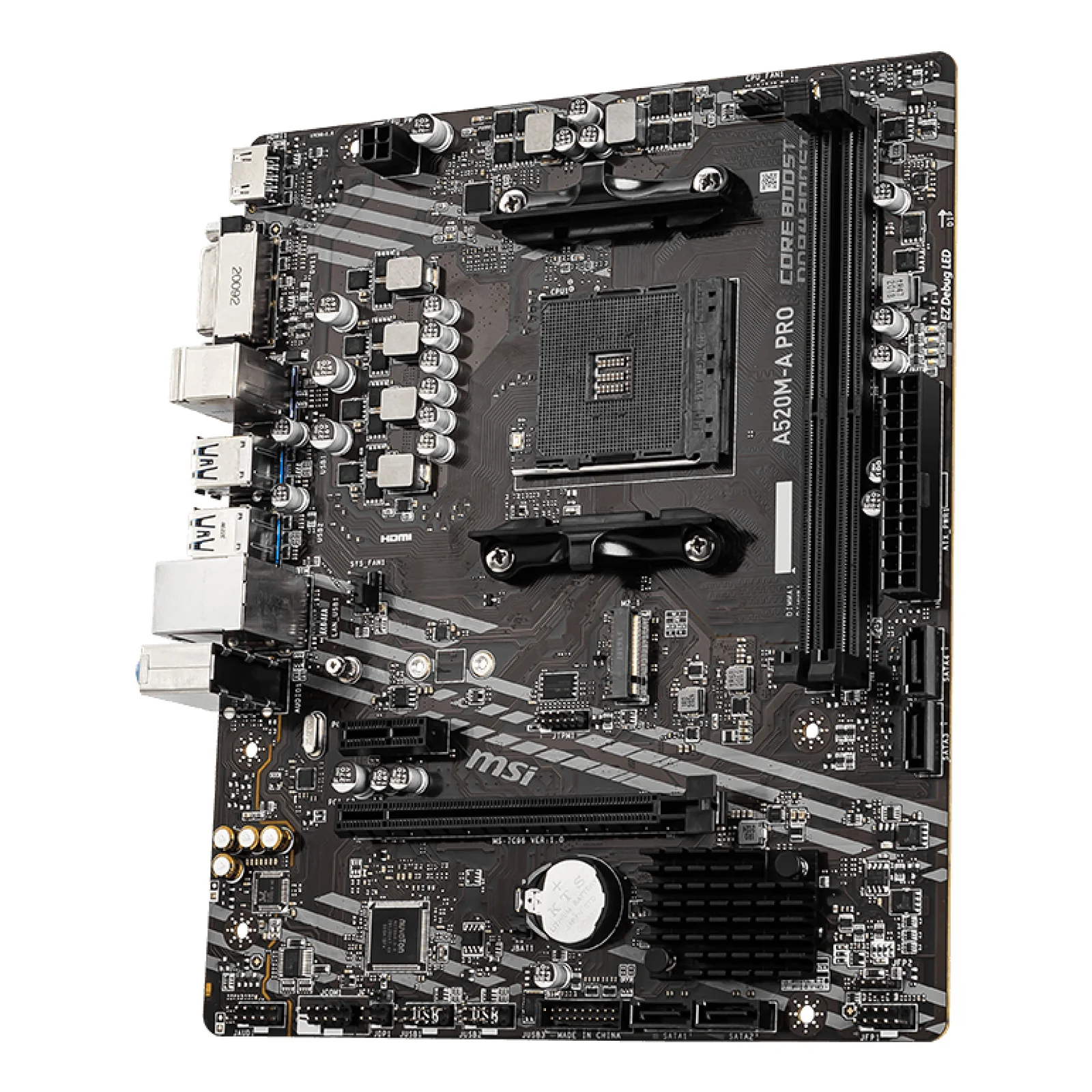 MSI A520M-A PRO carte mère AMD A520 Emplacement AM4 micro ATX