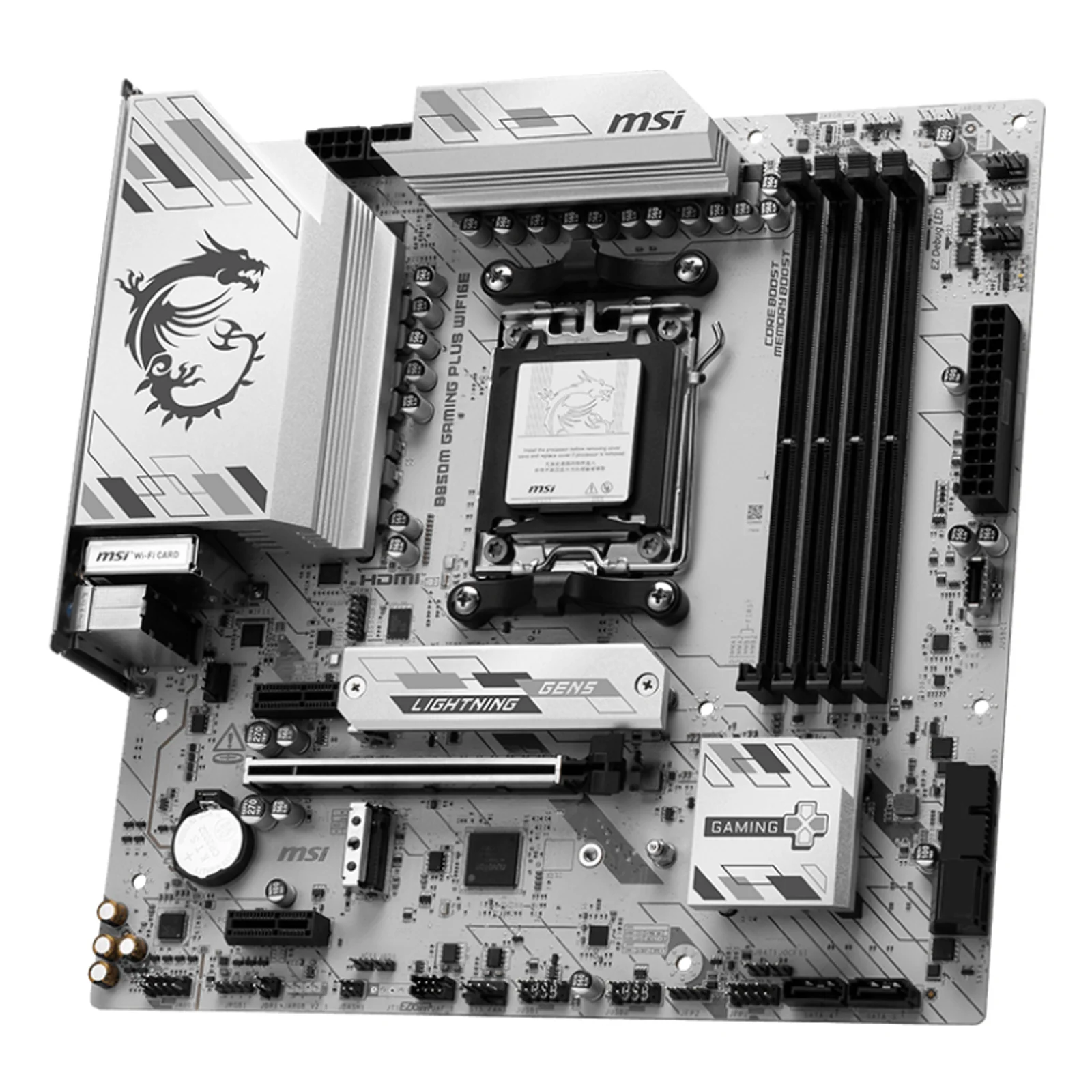 MSI B850M GAMING PLUS WIFI6E carte mère AMD B850 Emplacement AM5 micro ATX