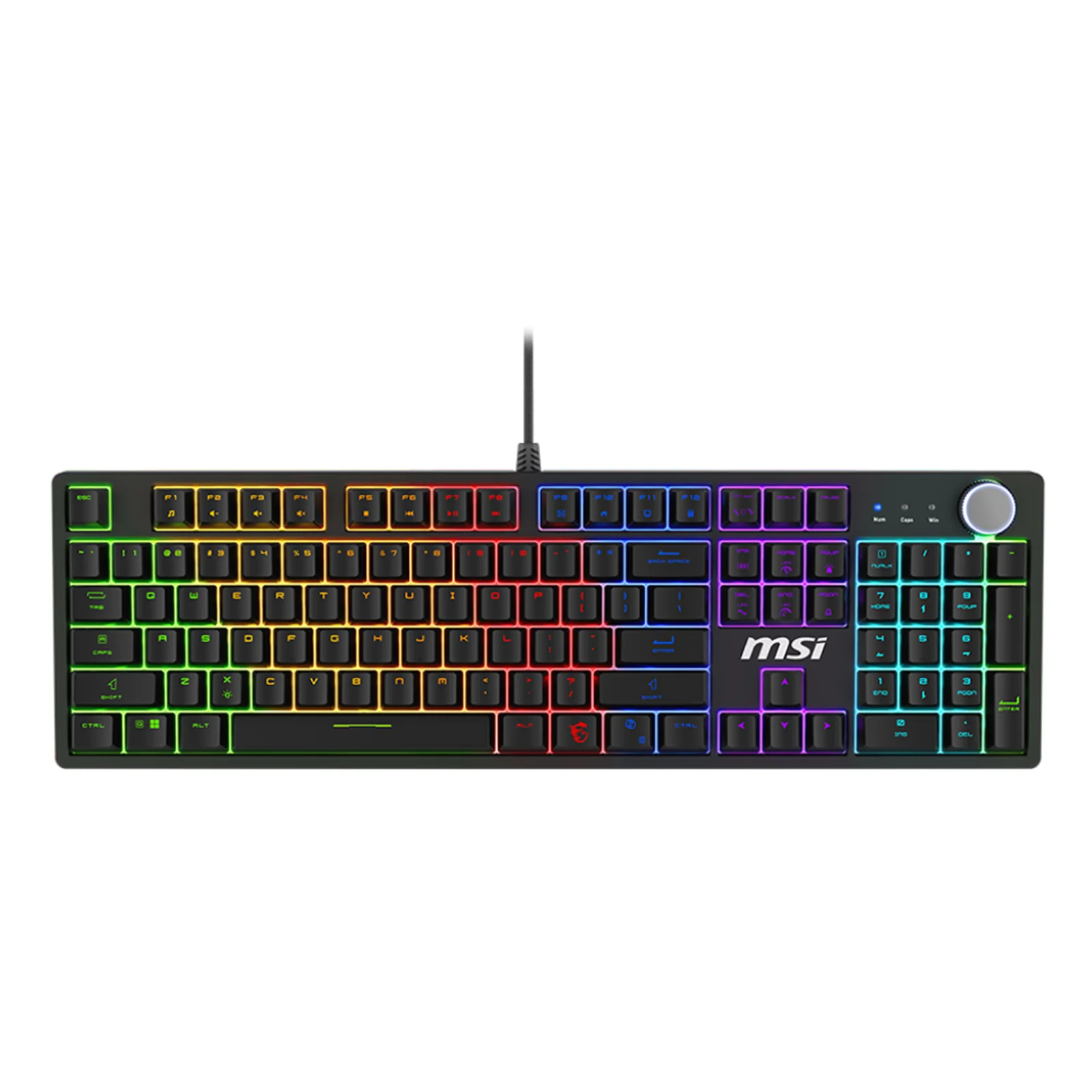 FORGE GK320 RED clavier Gaming USB QWERTY Anglais Noir
