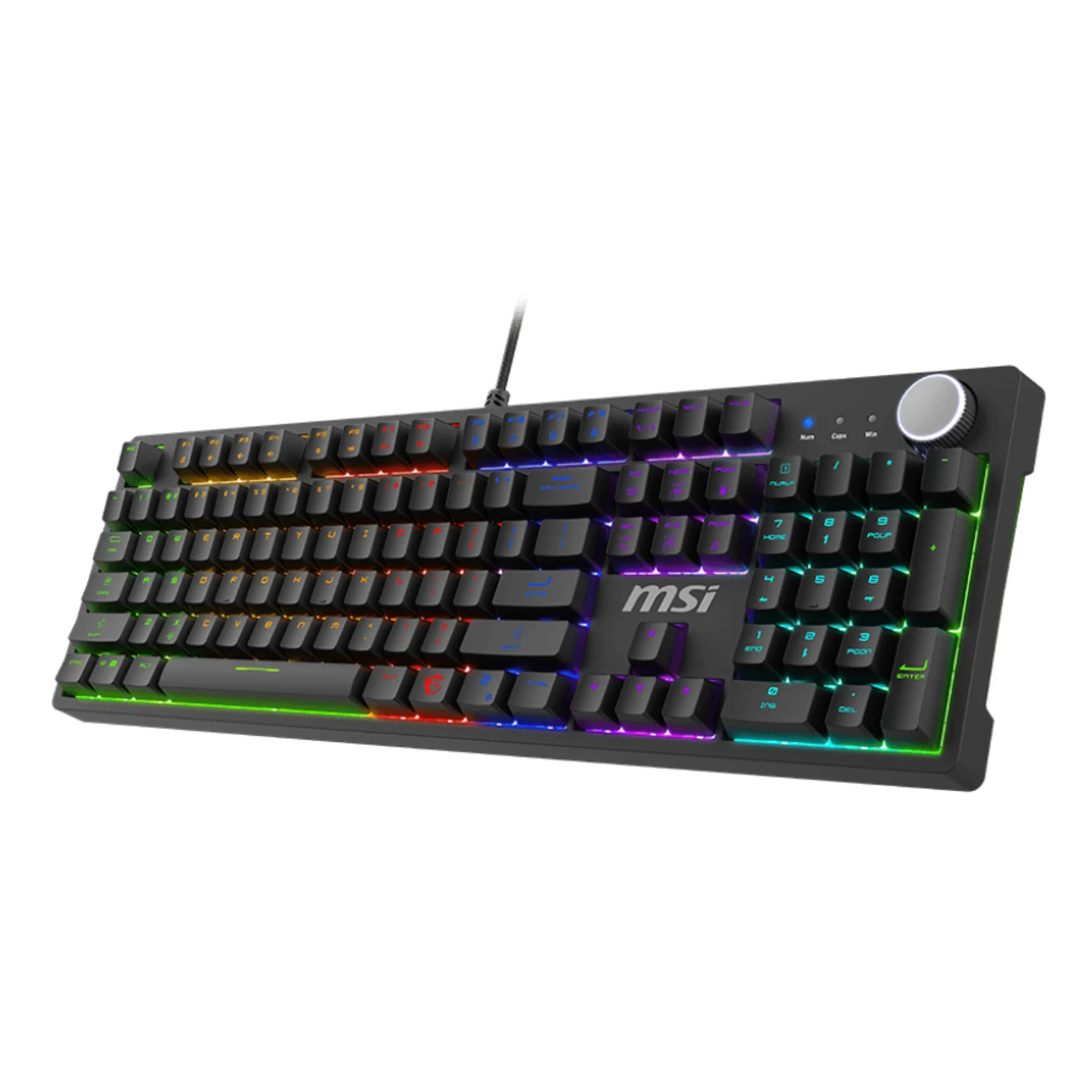 MSI FORGE GK320 RED clavier Gaming USB QWERTY Anglais Noir