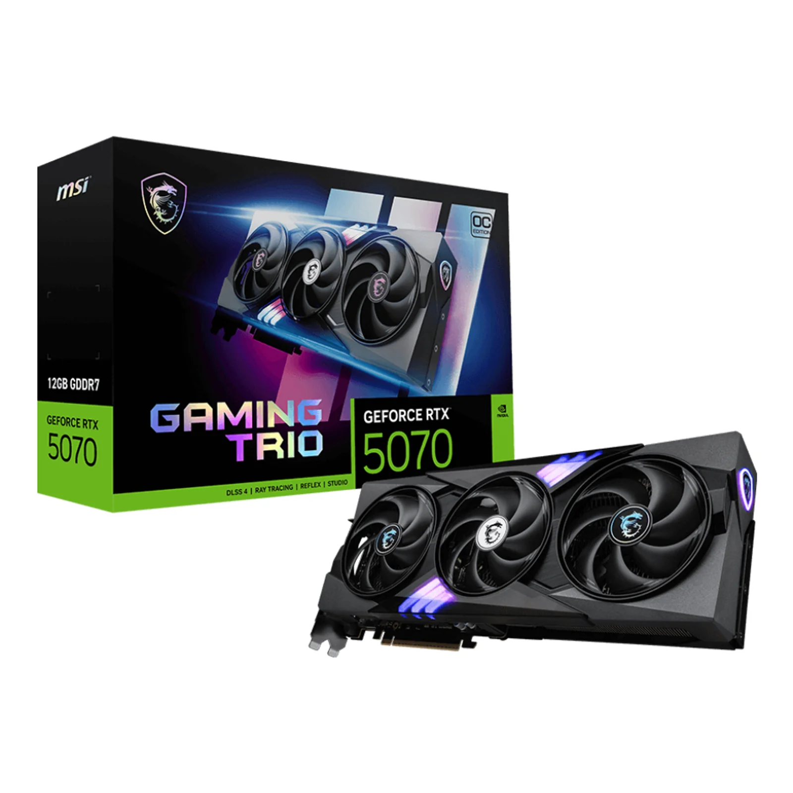 GAMING GeForce RTX 5070 12G TRIO OC NVIDIA 12 Go GDDR7