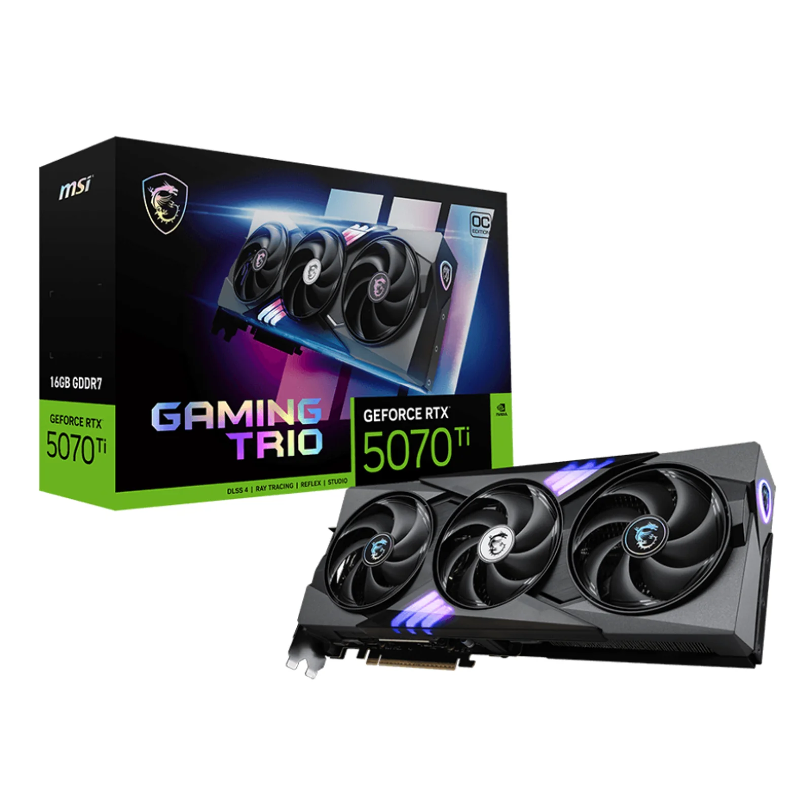 GAMING GeForce RTX 5070 Ti 16G TRIO OC NVIDIA 16 Go GDDR7