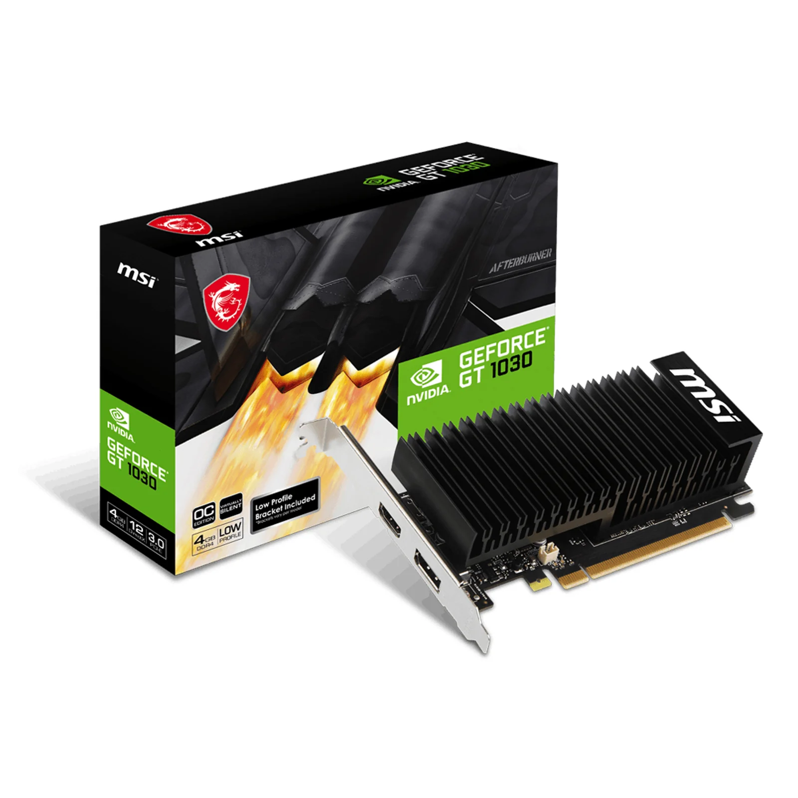 GeForce GT 1030 4GHD4 LP OC NVIDIA 4 Go GDDR4