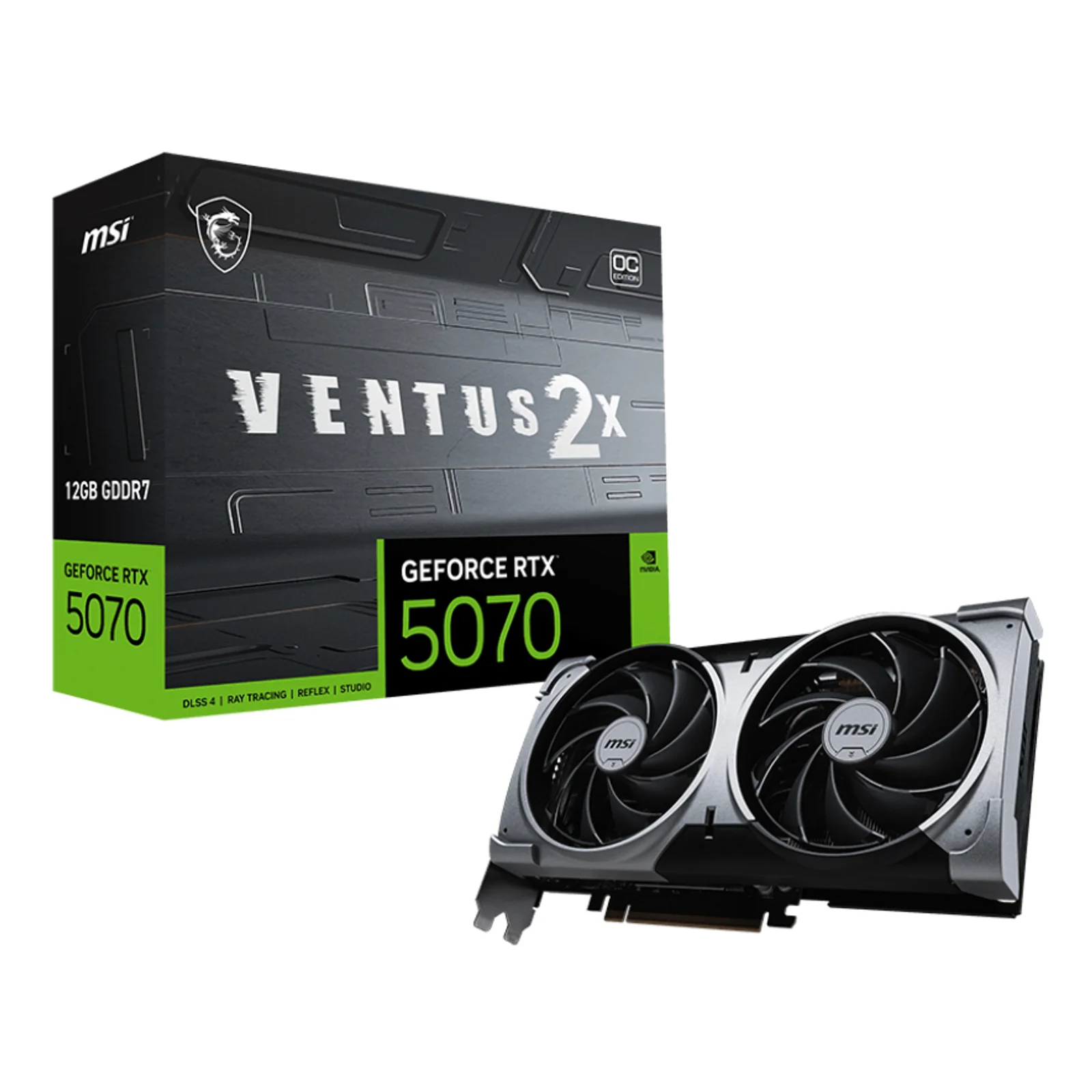 GeForce RTX 5070 12G VENTUS 2X OC NVIDIA 12 Go GDDR7