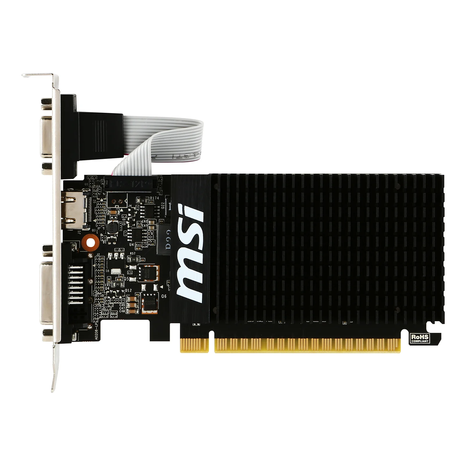 MSI GT 710 2GD3H LP carte graphique NVIDIA GeForce GT 710 2 Go GDDR3