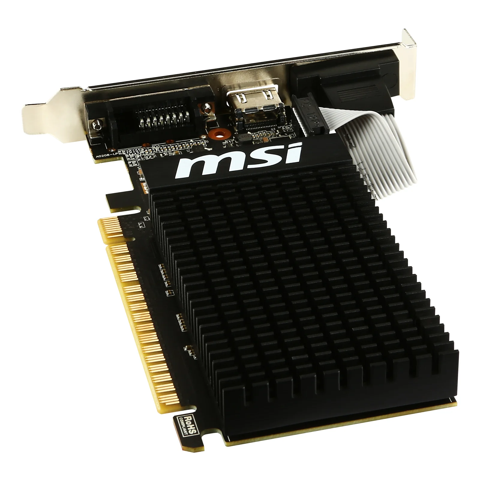 MSI GT 710 2GD3H LP carte graphique NVIDIA GeForce GT 710 2 Go GDDR3