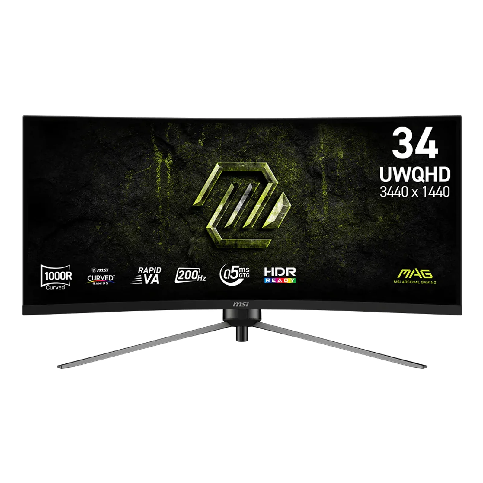 MAG 345CQRF E20 écran plat de PC 86,4 cm (34") 3440 x 1440 pixels UltraWide Dual Quad HD Noir