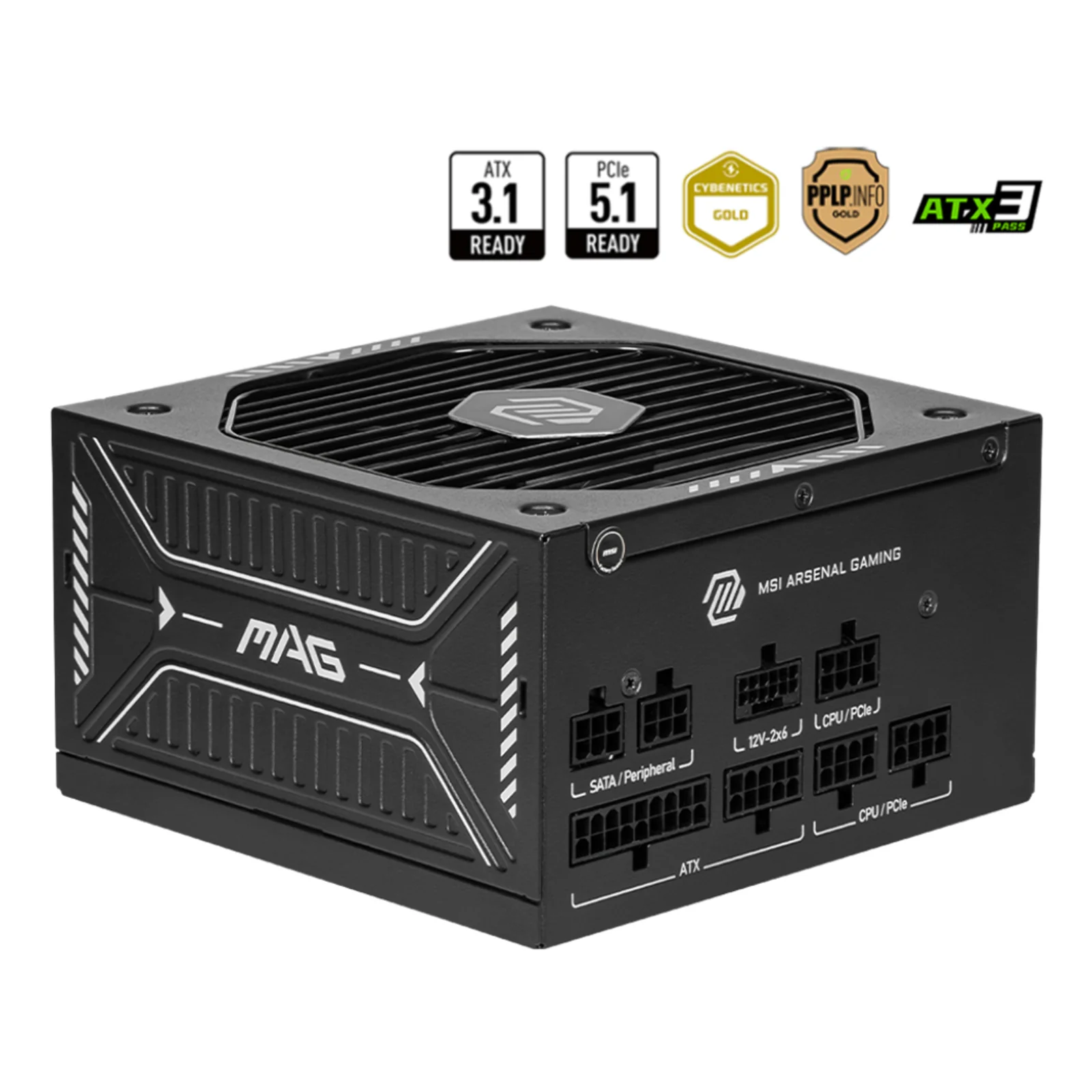 MAG A650GLS PCIE5 unité d'alimentation d'énergie 650 W 24-pin ATX ATX Noir