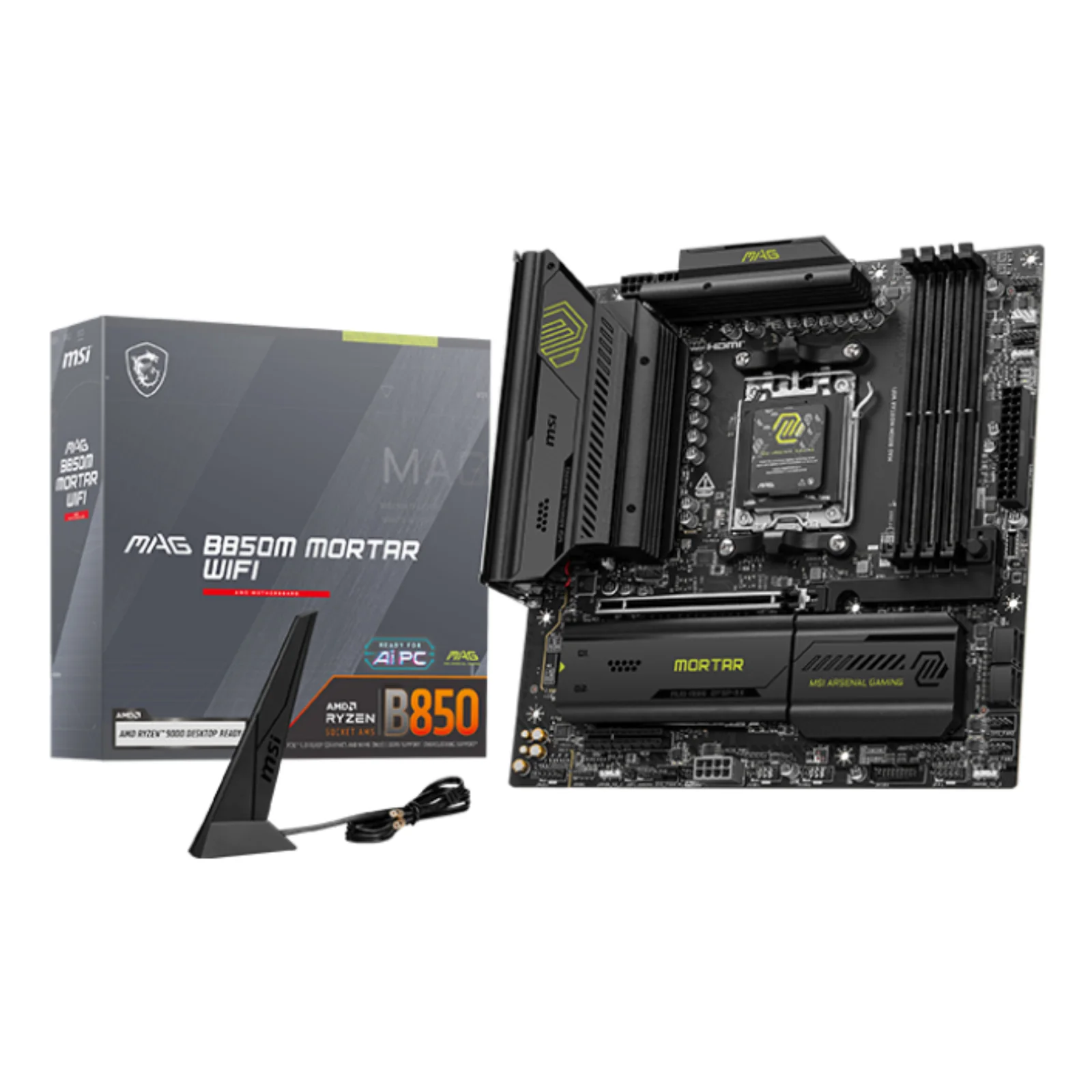 MAG B850M MORTAR WIFI carte mère AMD B850 Emplacement AM5 micro ATX
