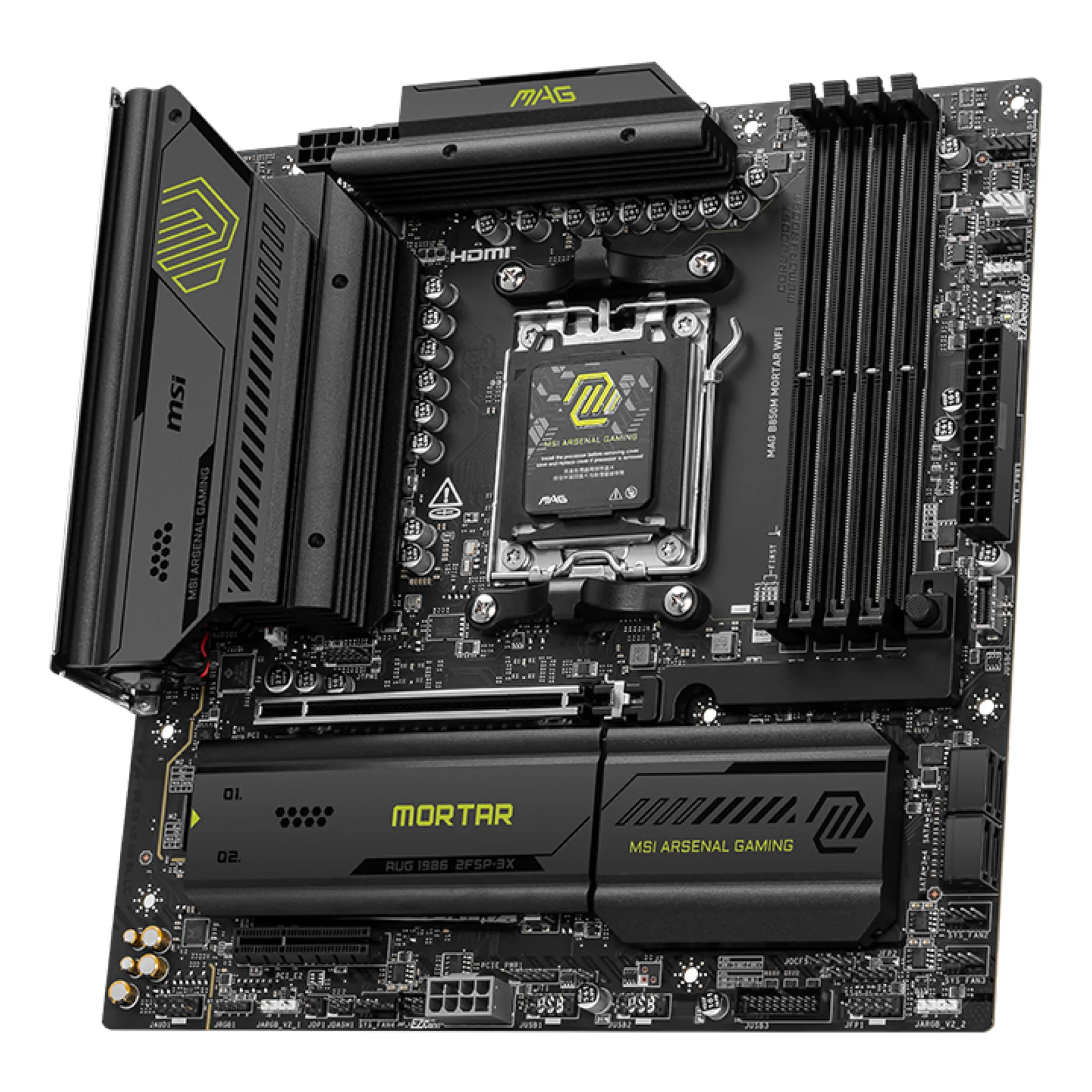 MSI MAG B850M MORTAR WIFI carte mère AMD B850 Emplacement AM5 micro ATX
