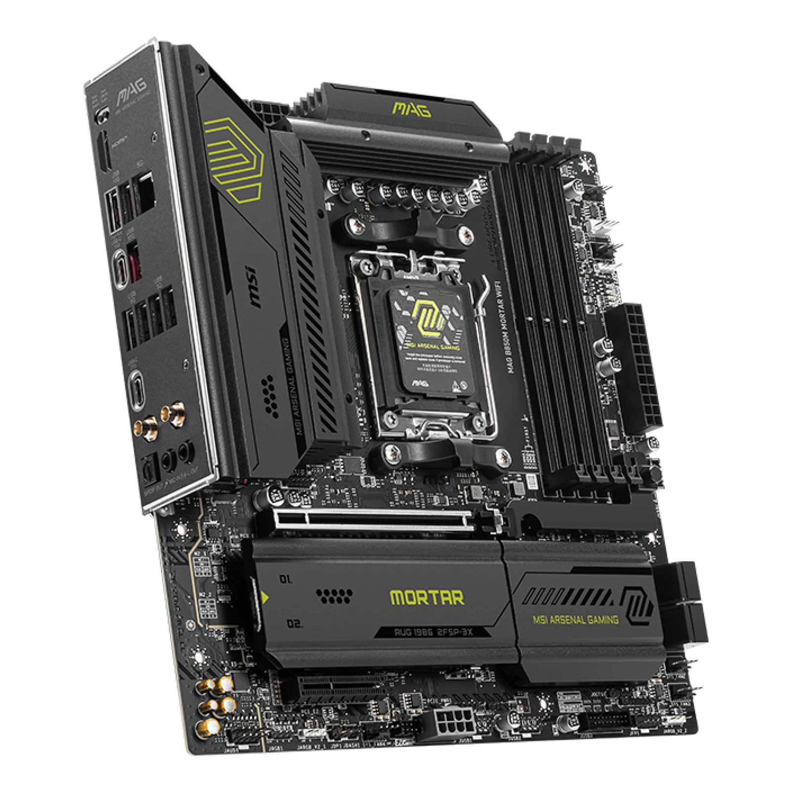 MSI MAG B850M MORTAR WIFI carte mère AMD B850 Emplacement AM5 micro ATX