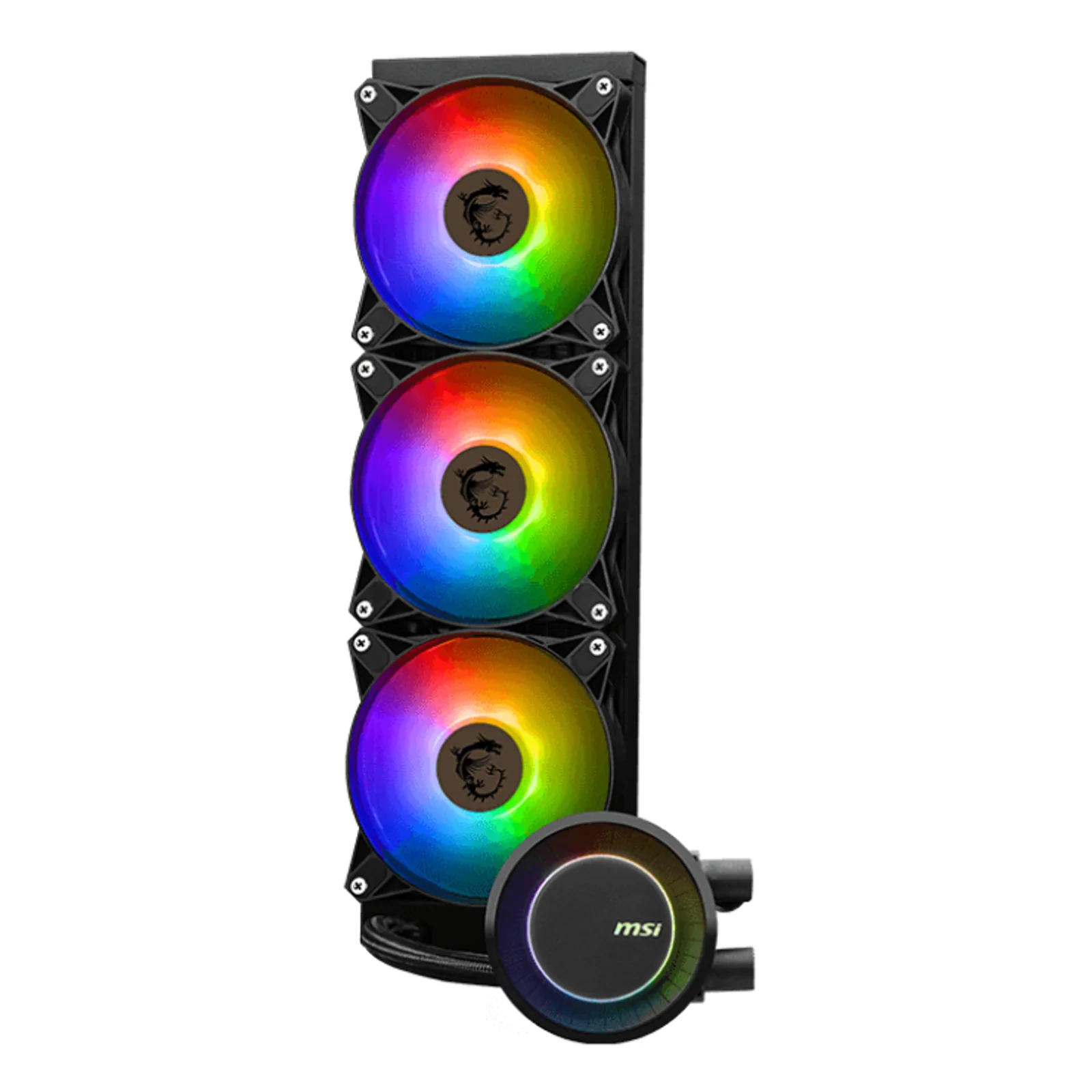 MSI MAG CORELIQUID E360 système de refroidissement d’ordinateur Carte-mère, Processeur Kit de refroidissement du liquide 12 cm Noir
