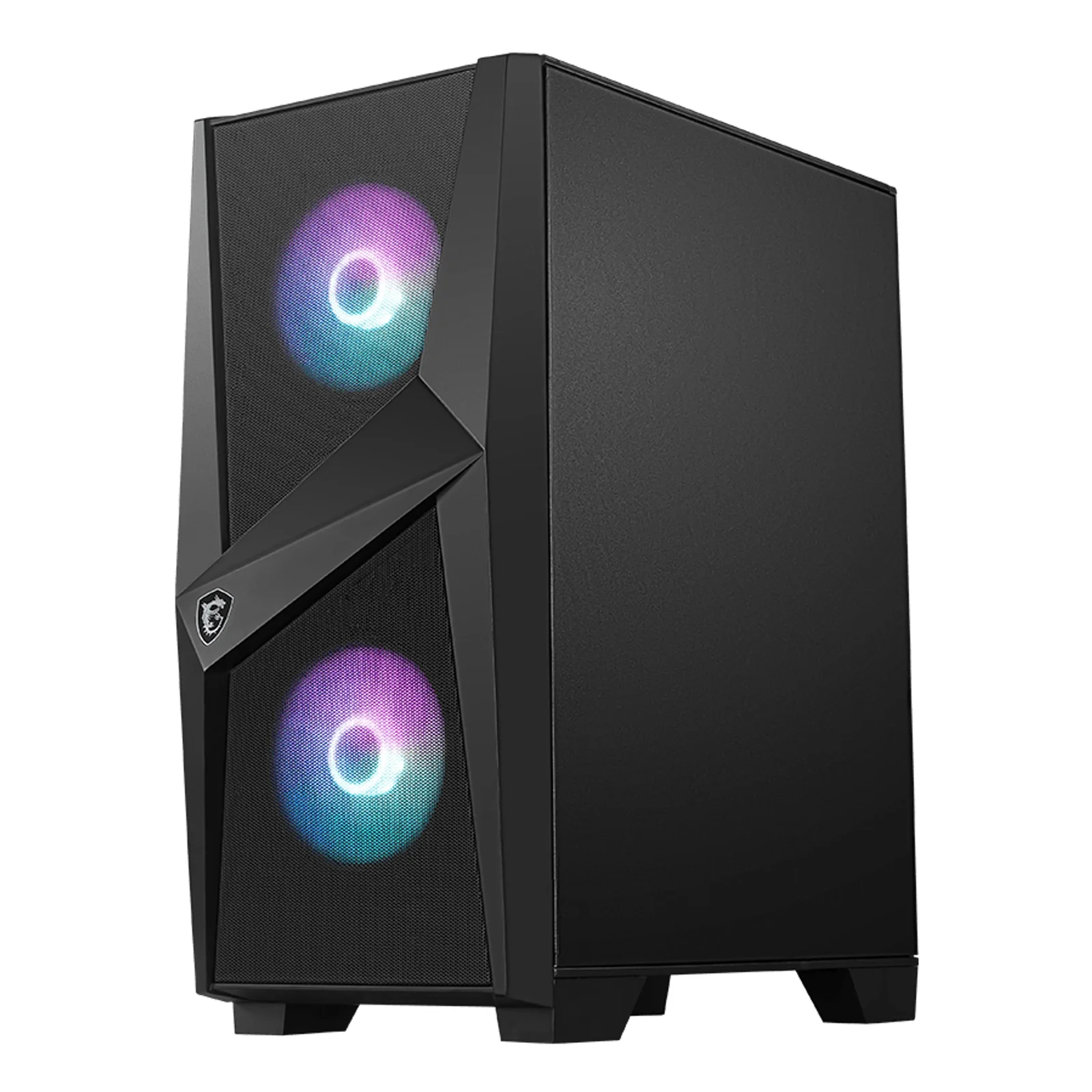 MSI MAG FORGE 100R unité centrale Midi Tower Noir, Transparent