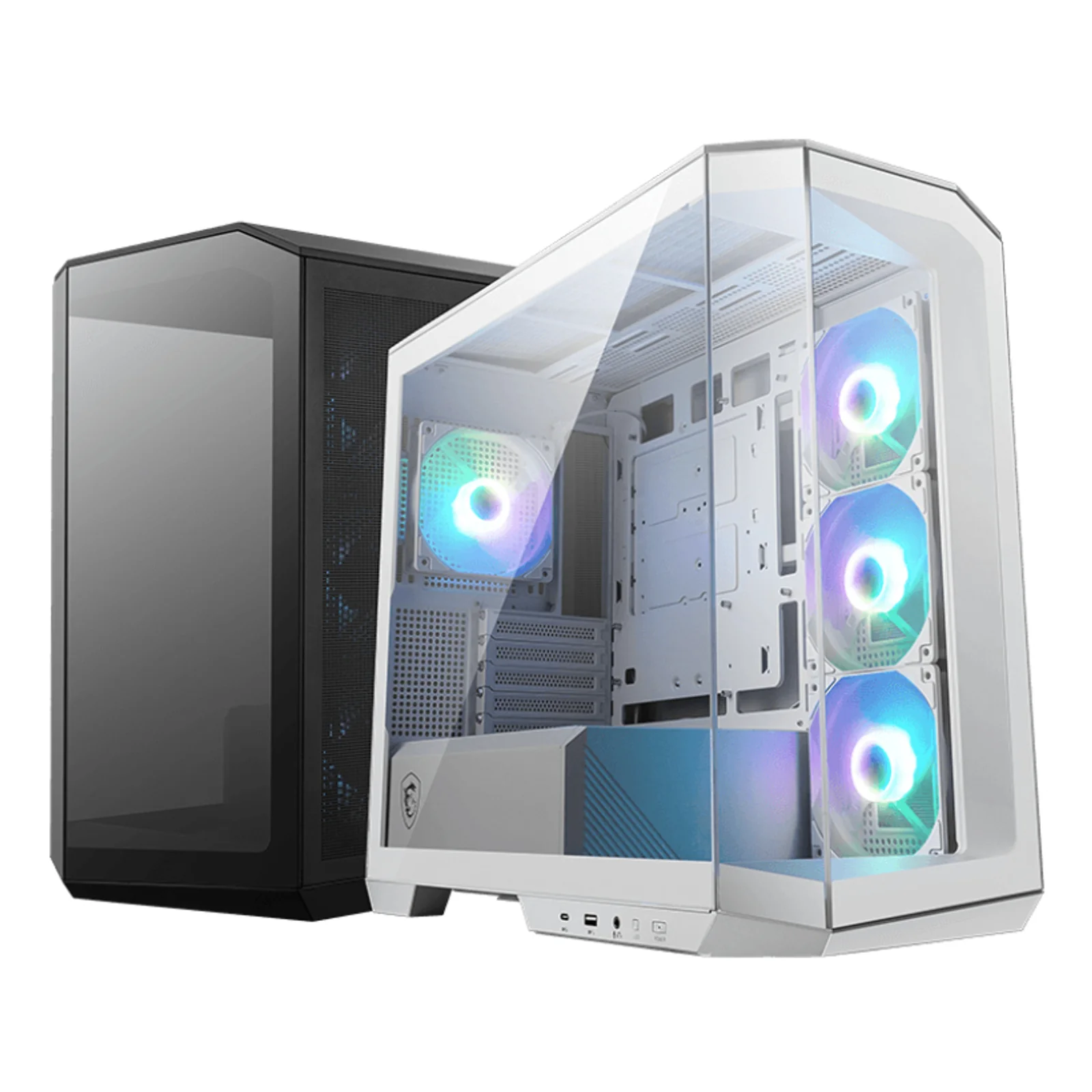MSI MAG PANO M100R PZ Micro Tower Blanc