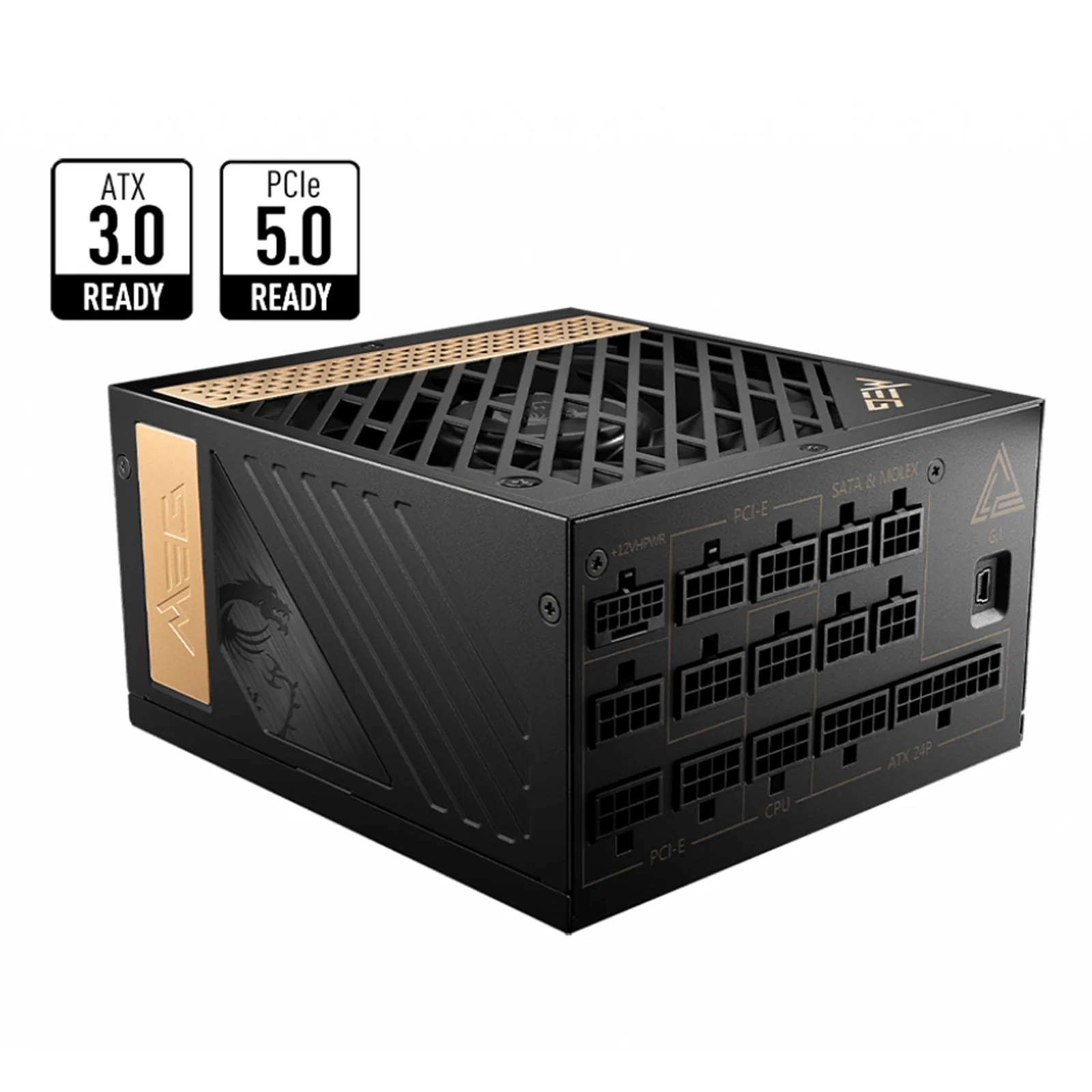 MEG AI1300P PCIE5 unité d'alimentation d'énergie 1300 W 24-pin ATX ATX Noir