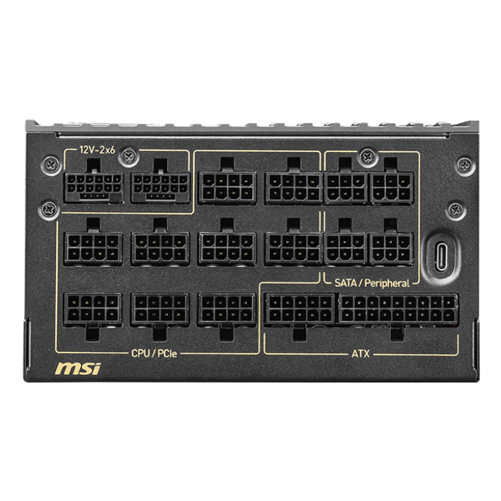 MSI MEG Ai1600T PCIE5 unité d'alimentation d'énergie 1600 W 24-pin ATX ATX Noir