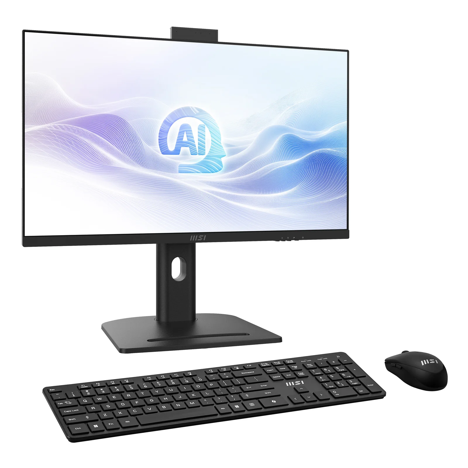 MSI Modern AM273QP AI 1UMG-221AT Intel Core Ultra 7 155H 68,6 cm (27") 2560 x 1440 pixels PC All-in-One 32 Go DDR5-SDRAM 1 To SSD Windows 11 Pro Wi-Fi 6E (802.11ax) Noir