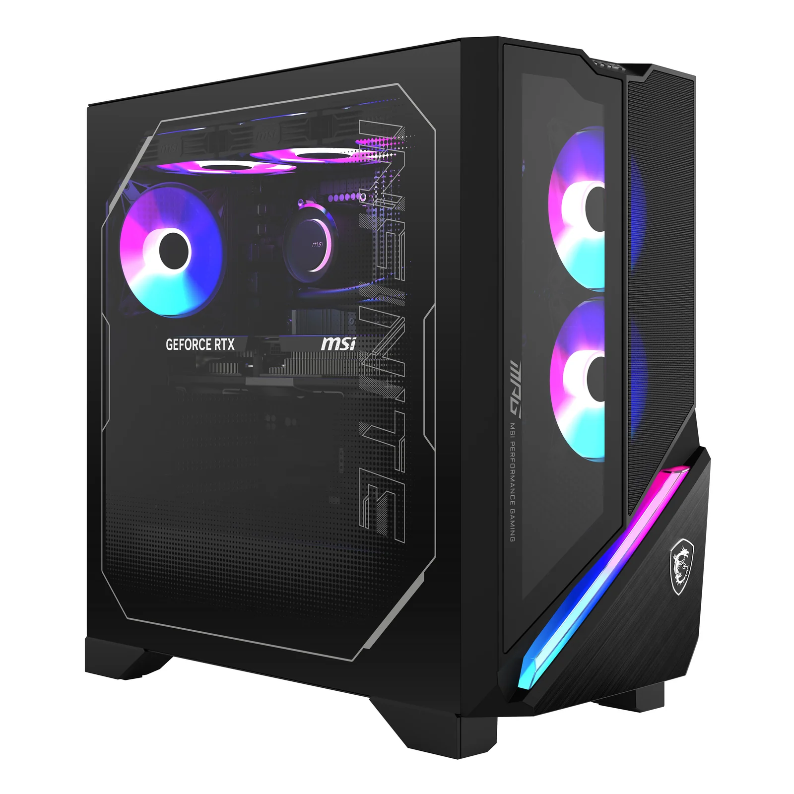 MSI MPG Infinite X3 AI 2NVV7-055EU Intel Core Ultra 7 265K 32 Go DDR5-SDRAM 1 To SSD NVIDIA GeForce RTX 5080 Windows 11 Home Bureau PC Noir