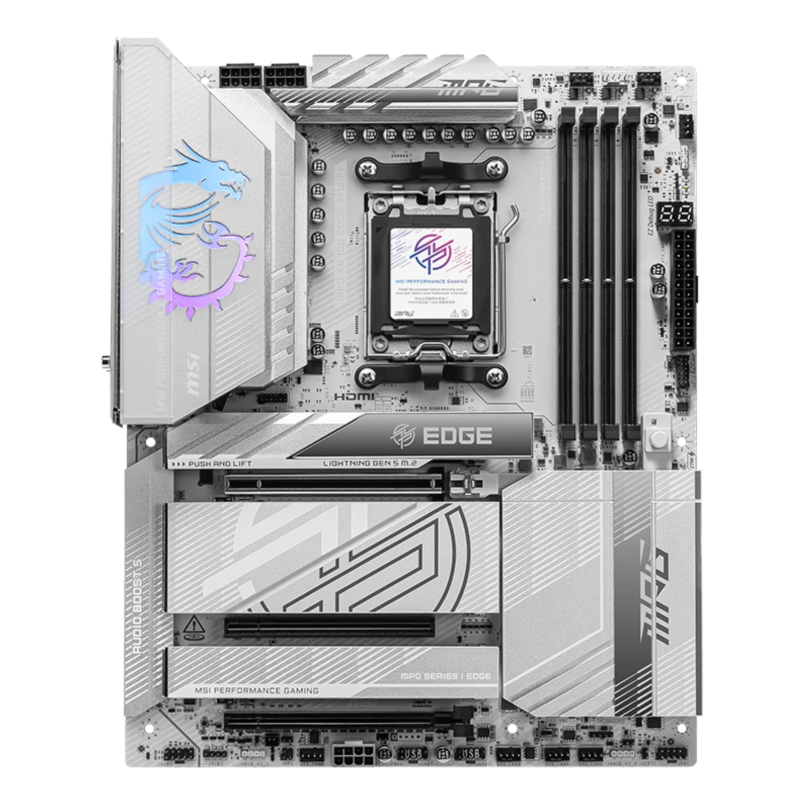 MSI MPG X870E EDGE TI WIFI carte mère AMD X870E Emplacement AM5 ATX