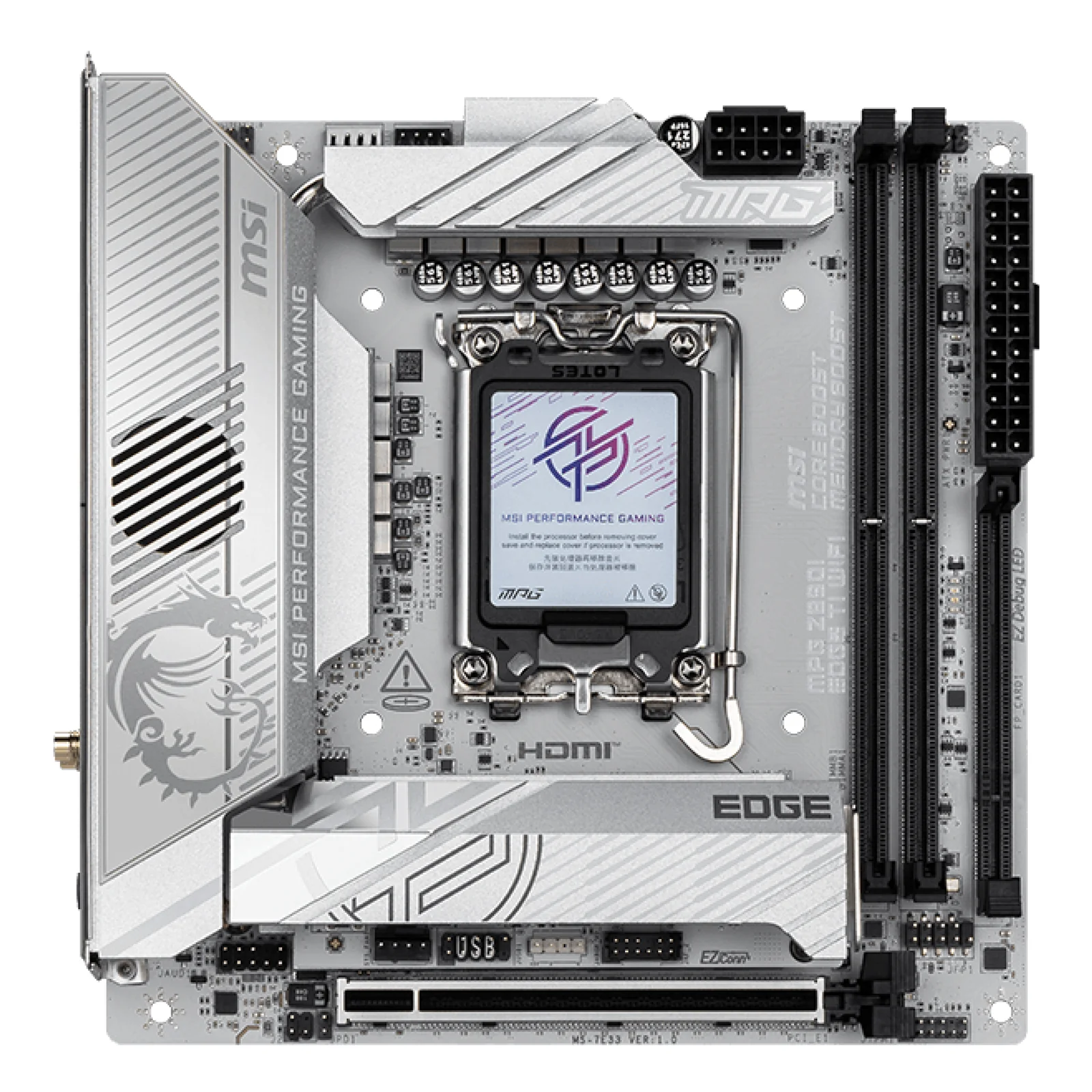 MSI MPG Z890I EDGE TI WIFI carte mère Intel Z890 LGA 1851 (Socket V1) mini ITX