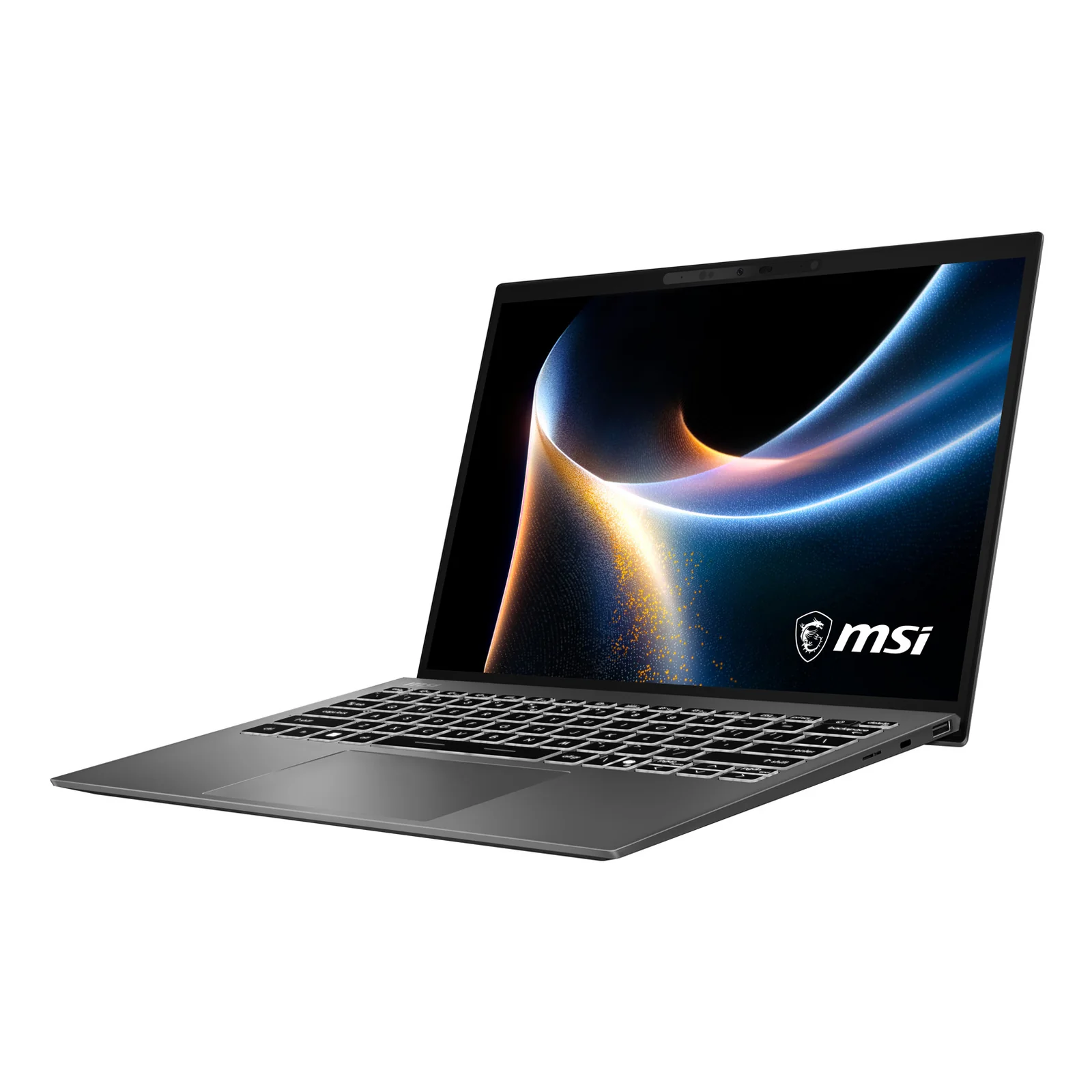 Prestige 13 AI+ A3MG-001FR Copilot+ PC Intel Core Ultra 9 386H Ordinateur portable 33,8 cm (13.3") 2.8K 32 Go LPDDR5x-SDRAM 1 To SSD Wi-Fi 7 (802.11be) Windows 11 Home Français Gris
