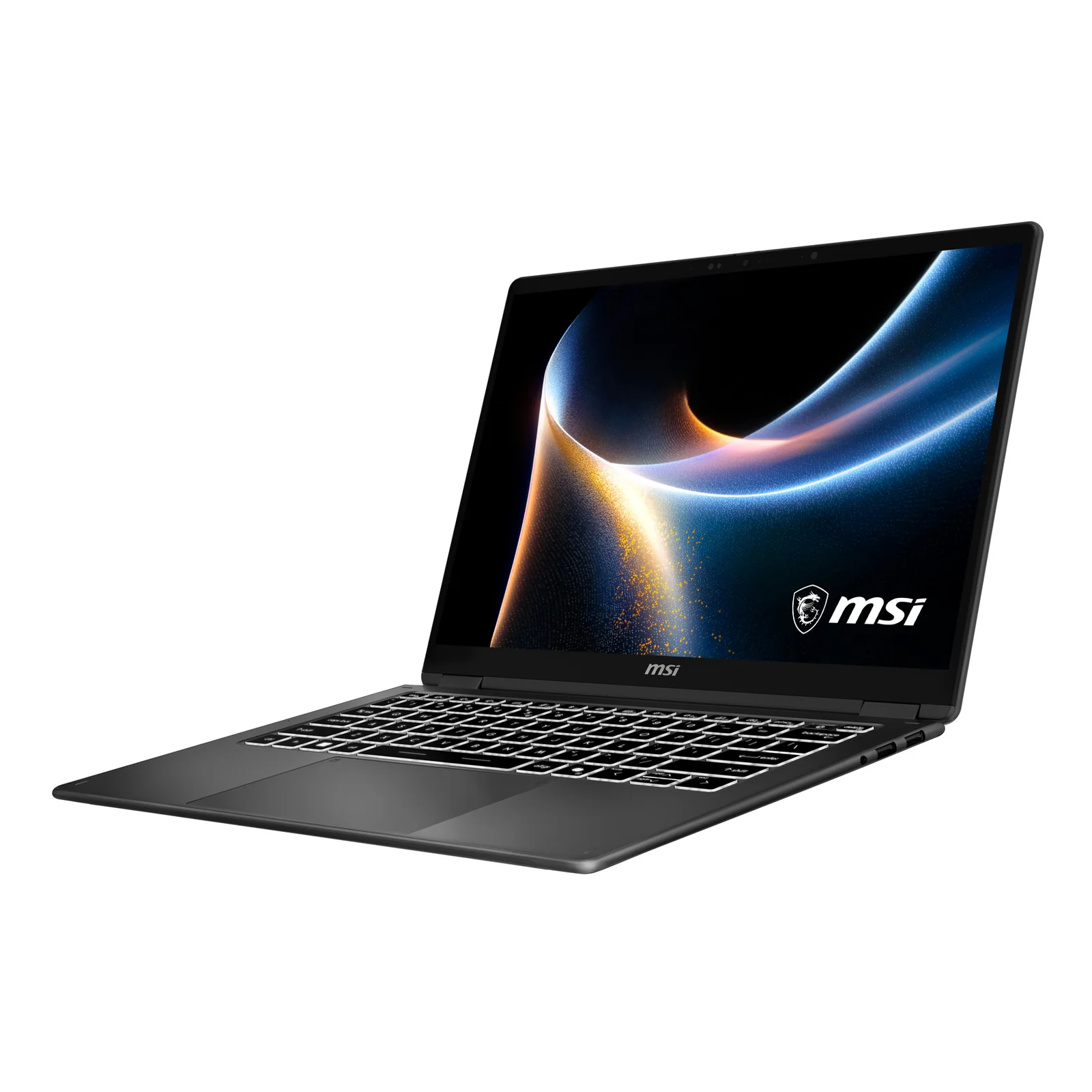 Prestige 14 Flip AI+ D3MTG-013FR Copilot+ PC Intel Core Ultra 9 386H Hybride (2-en-1) 35,6 cm (14") Écran tactile Full HD+ 32 Go LPDDR5x-SDRAM 2 To SSD Wi-Fi 7 (802.11be) Windows 11 Home Français Gris