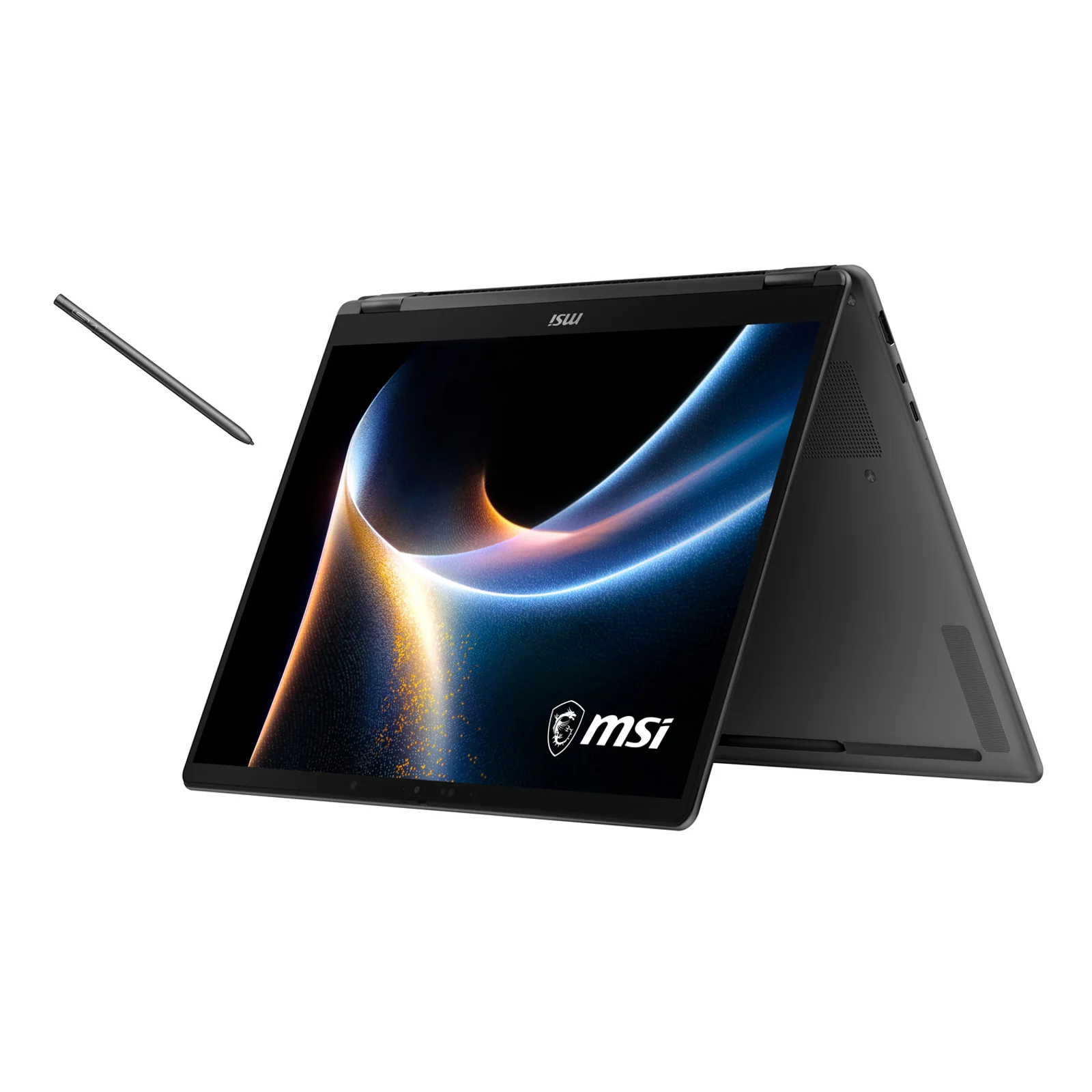MSI Prestige 14 Flip AI+ D3MTG-013FR Copilot+ PC Intel Core Ultra 9 386H Hybride (2-en-1) 35,6 cm (14") Écran tactile Full HD+ 32 Go LPDDR5x-SDRAM 2 To SSD Wi-Fi 7 (802.11be) Windows 11 Home Français Gris