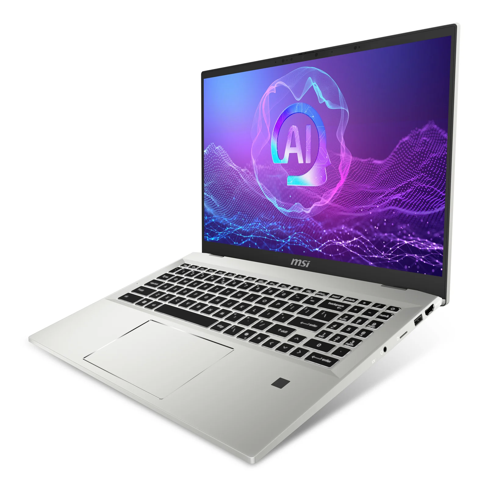 MSI Prestige A16 Al+A3HMG-036 AMD Ryzen AI 9 365 Ordinateur portable 40,6 cm (16") Quad HD+ 32 Go LPDDR5x-SDRAM 1 To SSD Wi-Fi 7 (802.11be) Windows 11 Home Argent