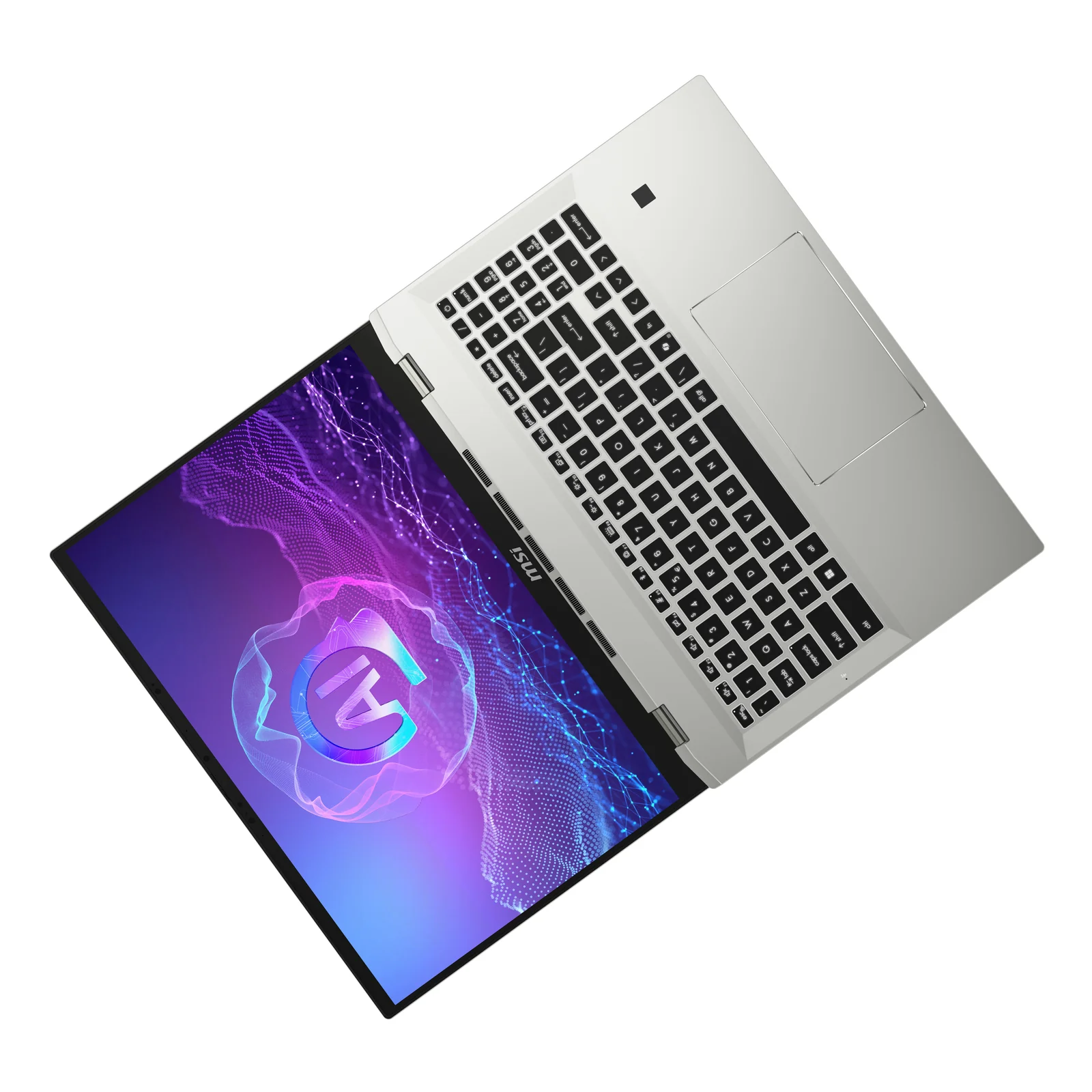MSI Prestige A16 Al+A3HMG-036 AMD Ryzen AI 9 365 Ordinateur portable 40,6 cm (16") Quad HD+ 32 Go LPDDR5x-SDRAM 1 To SSD Wi-Fi 7 (802.11be) Windows 11 Home Argent