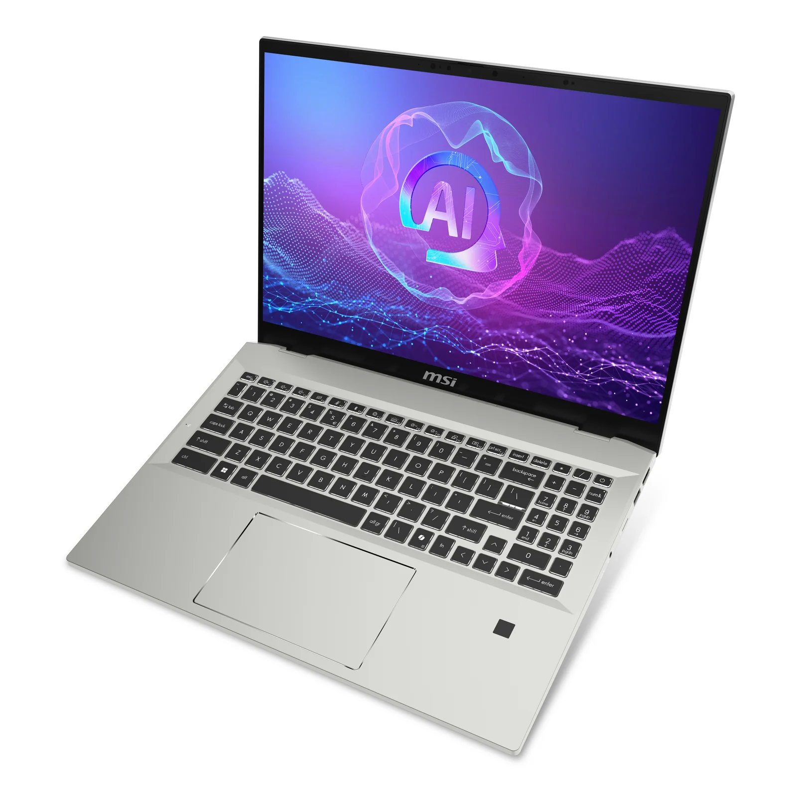 MSI Prestige A16 Al+A3HMG-036 AMD Ryzen AI 9 365 Ordinateur portable 40,6 cm (16") Quad HD+ 32 Go LPDDR5x-SDRAM 1 To SSD Wi-Fi 7 (802.11be) Windows 11 Home Argent