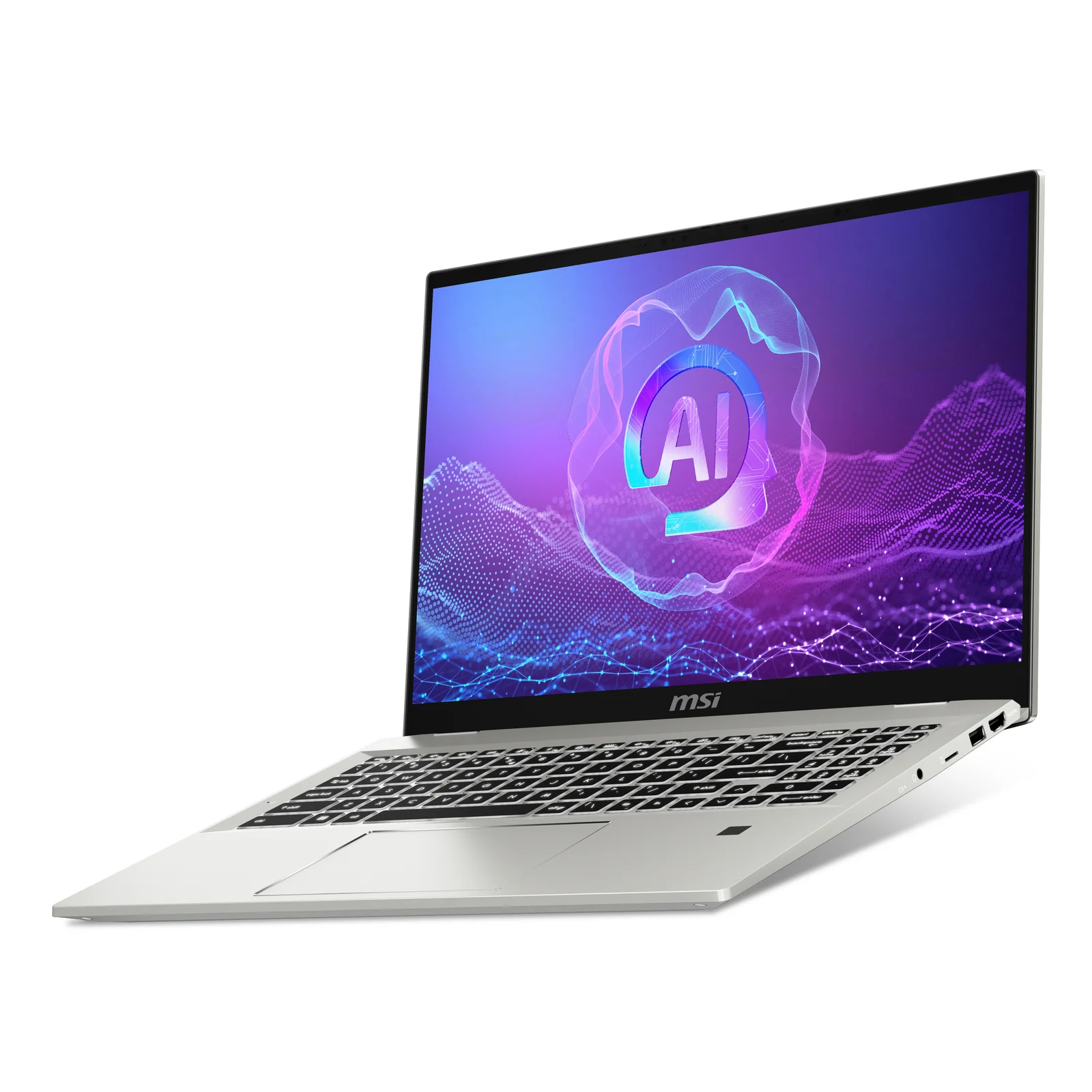 MSI Prestige A16 Al+A3HMG-036 AMD Ryzen AI 9 365 Ordinateur portable 40,6 cm (16") Quad HD+ 32 Go LPDDR5x-SDRAM 1 To SSD Wi-Fi 7 (802.11be) Windows 11 Home Argent