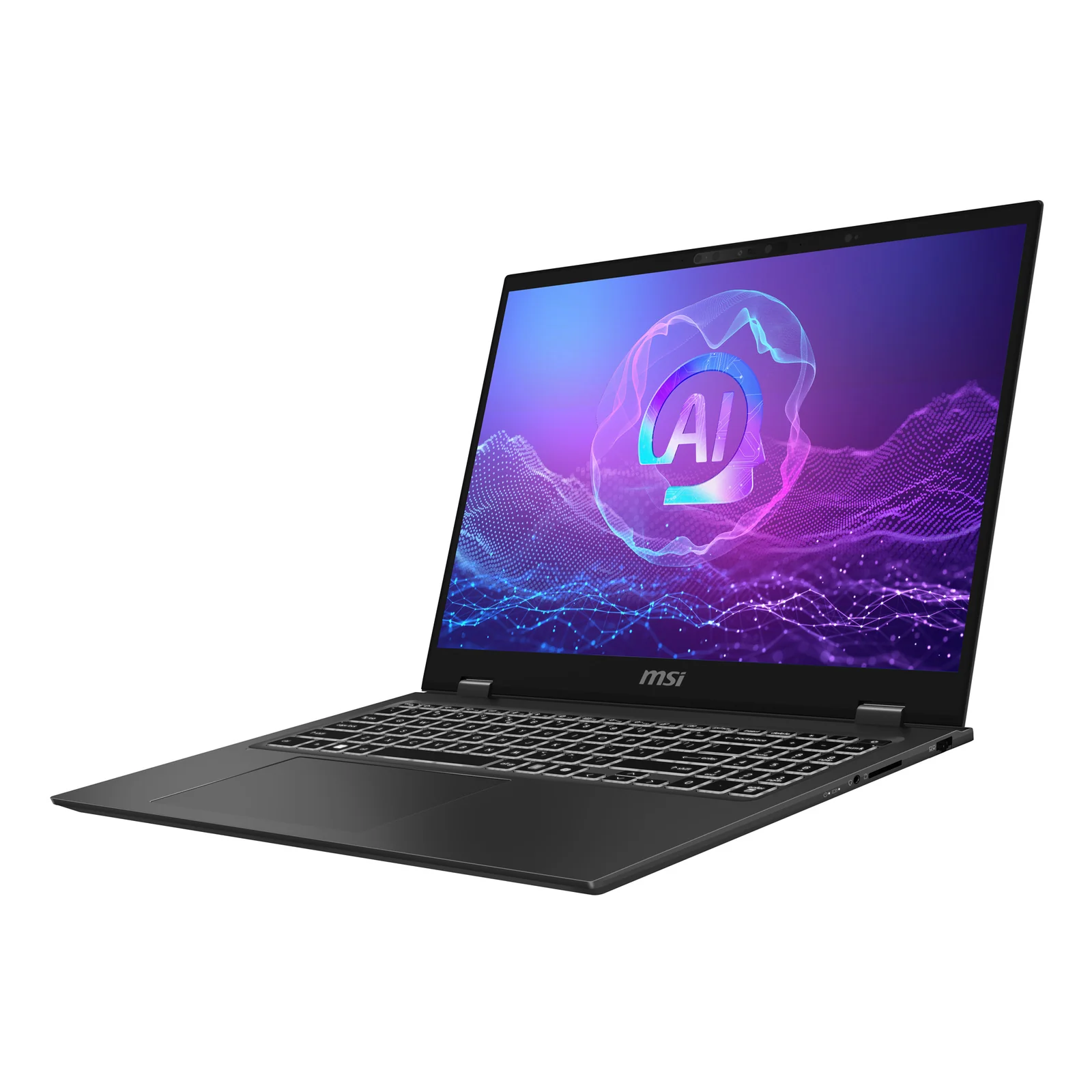 PrestigePro 16 AI B2HVEG-259FR Intel Core Ultra 9 285H Ordinateur portable 40,6 cm (16") UHD+ 32 Go LPDDR5x-SDRAM 1 To SSD NVIDIA GeForce RTX 4050 Wi-Fi 7 (802.11be) Windows 11 Pro Français Gris