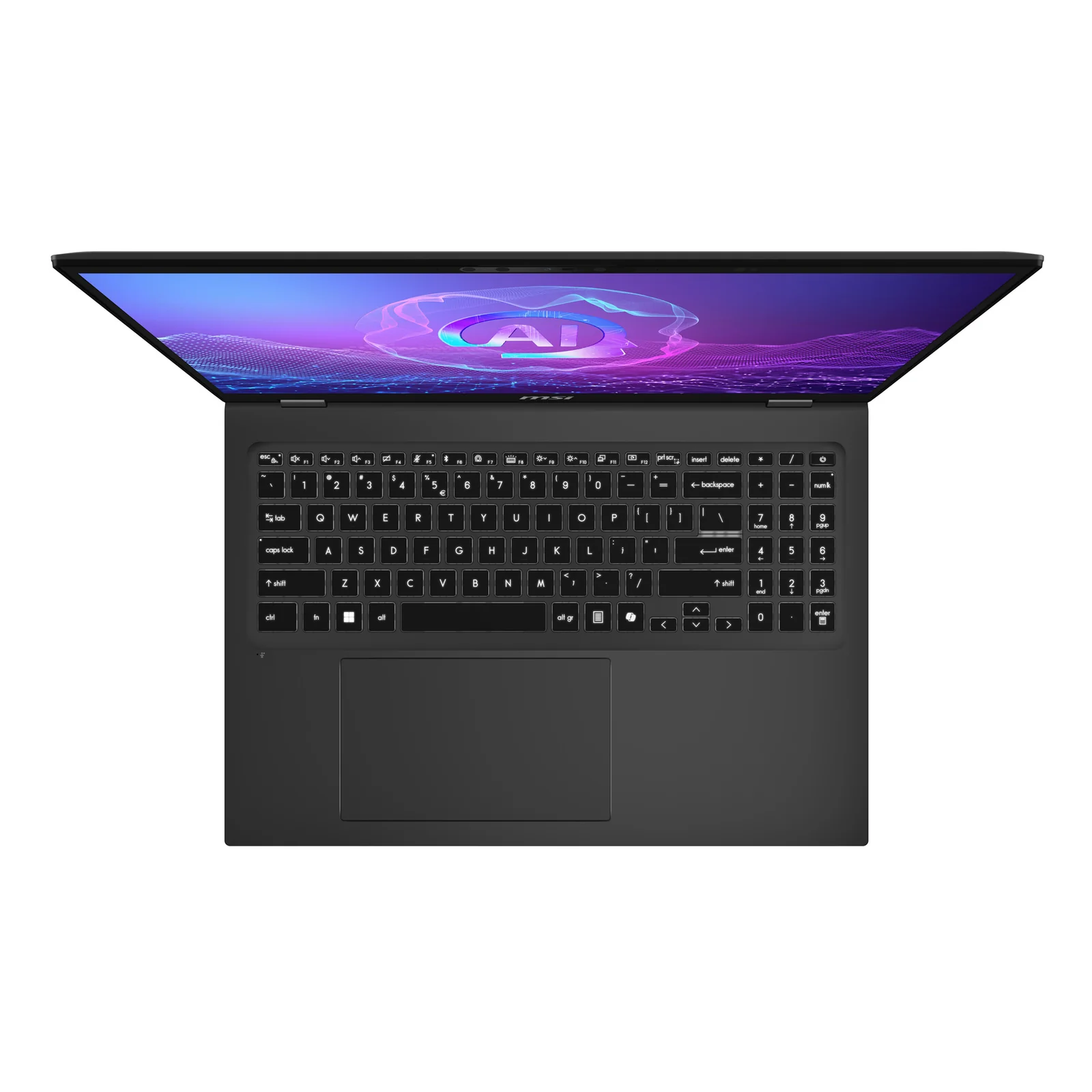 MSI PrestigePro 16 AI B2HVEG-259FR Intel Core Ultra 9 285H Ordinateur portable 40,6 cm (16") UHD+ 32 Go LPDDR5x-SDRAM 1 To SSD NVIDIA GeForce RTX 4050 Wi-Fi 7 (802.11be) Windows 11 Pro Français Gris