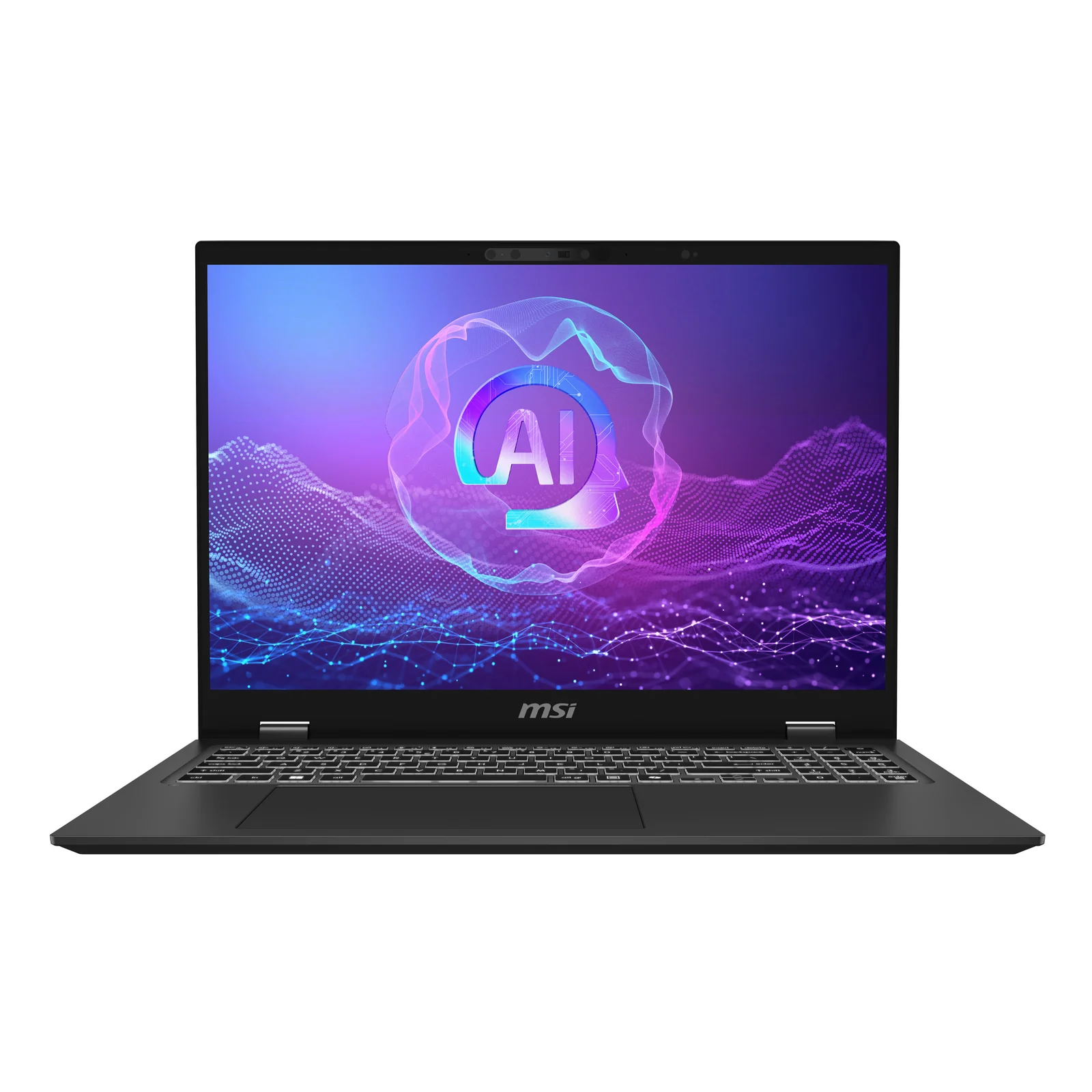 MSI PrestigePro 16 AI B2HVEG-259FR Intel Core Ultra 9 285H Ordinateur portable 40,6 cm (16") UHD+ 32 Go LPDDR5x-SDRAM 1 To SSD NVIDIA GeForce RTX 4050 Wi-Fi 7 (802.11be) Windows 11 Pro Français Gris