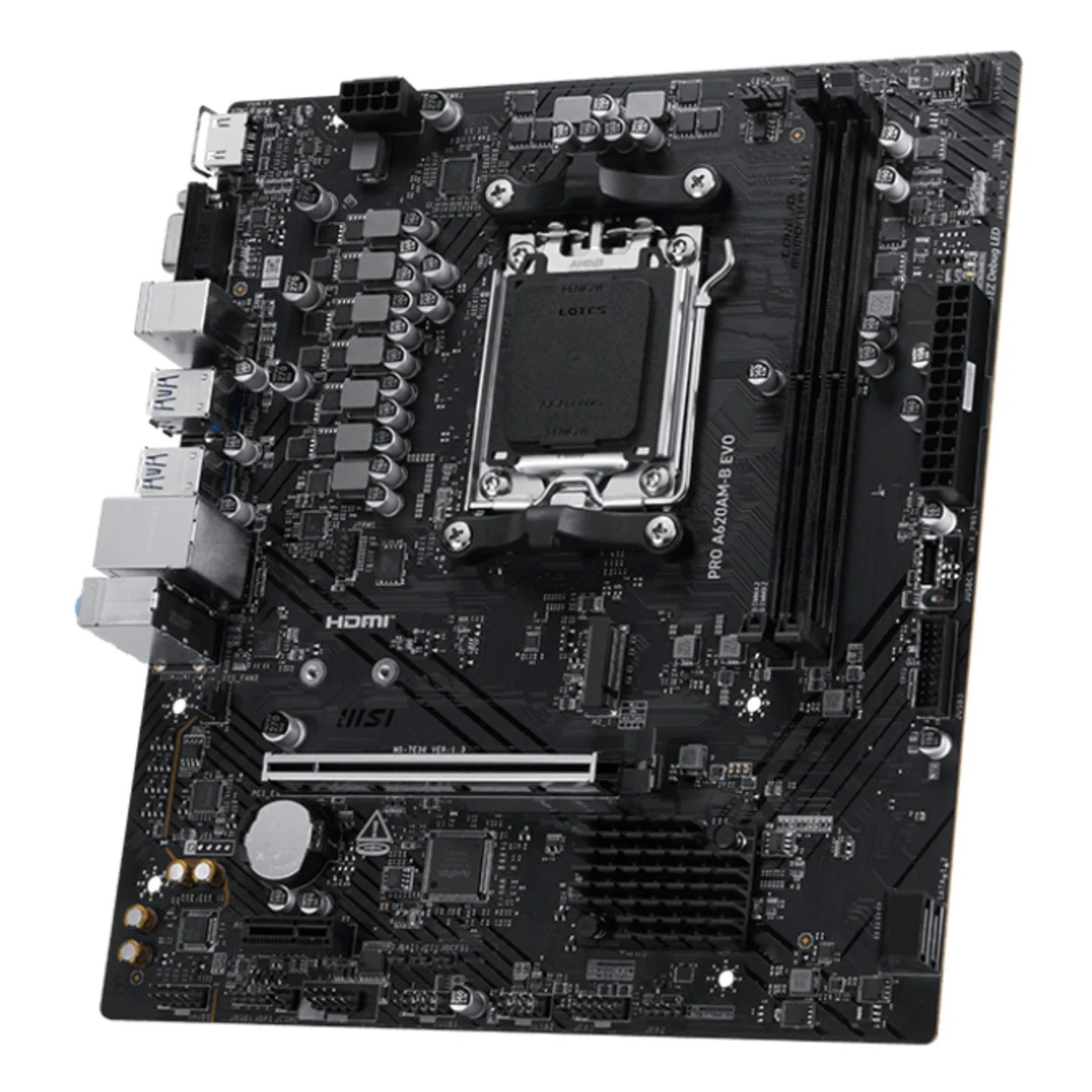 MSI PRO A620AM-B EVO carte mère AMD A620A Emplacement AM5 ATX