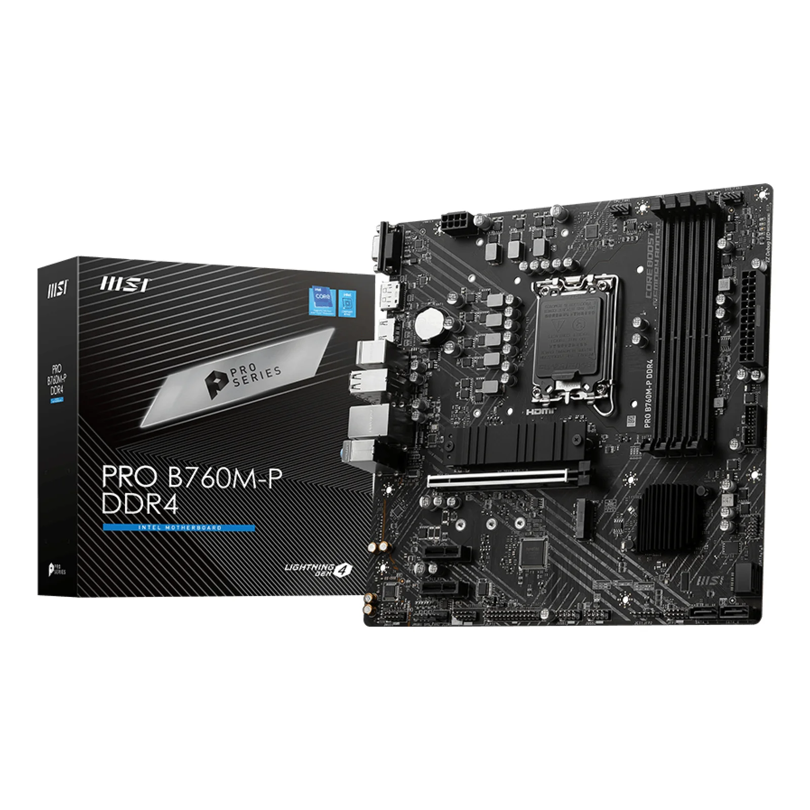 PRO B760M-P DDR4 carte mère Intel B760 LGA 1700 micro ATX