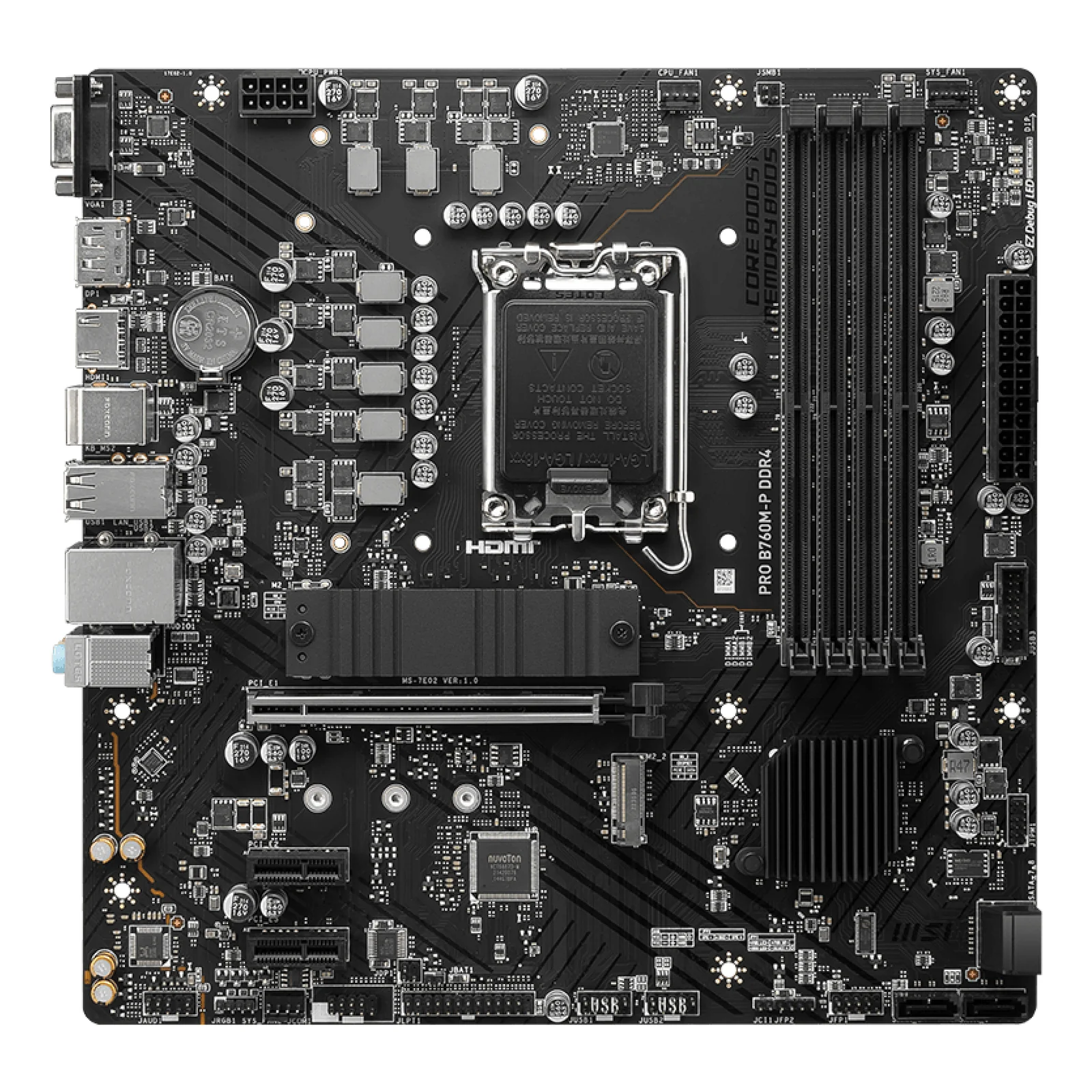 MSI PRO B760M-P DDR4 carte mère Intel B760 LGA 1700 micro ATX