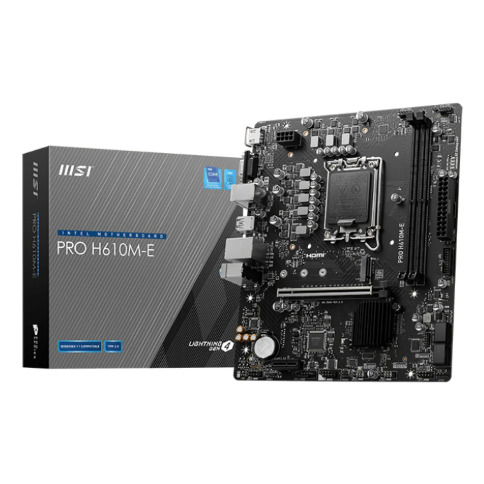 PRO H610M-E carte mère Intel H610 LGA 1700 micro ATX