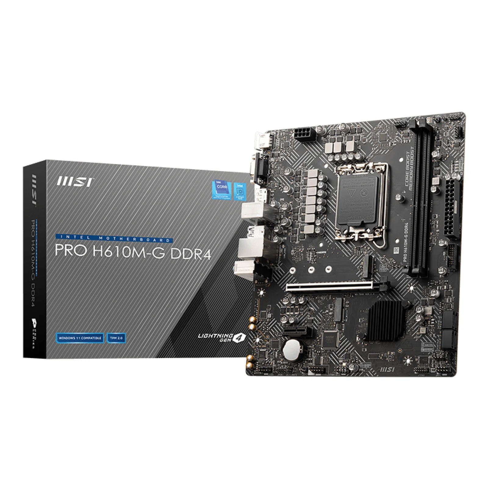 PRO H610M-G DDR4 carte mère Intel H610 LGA 1700 micro ATX